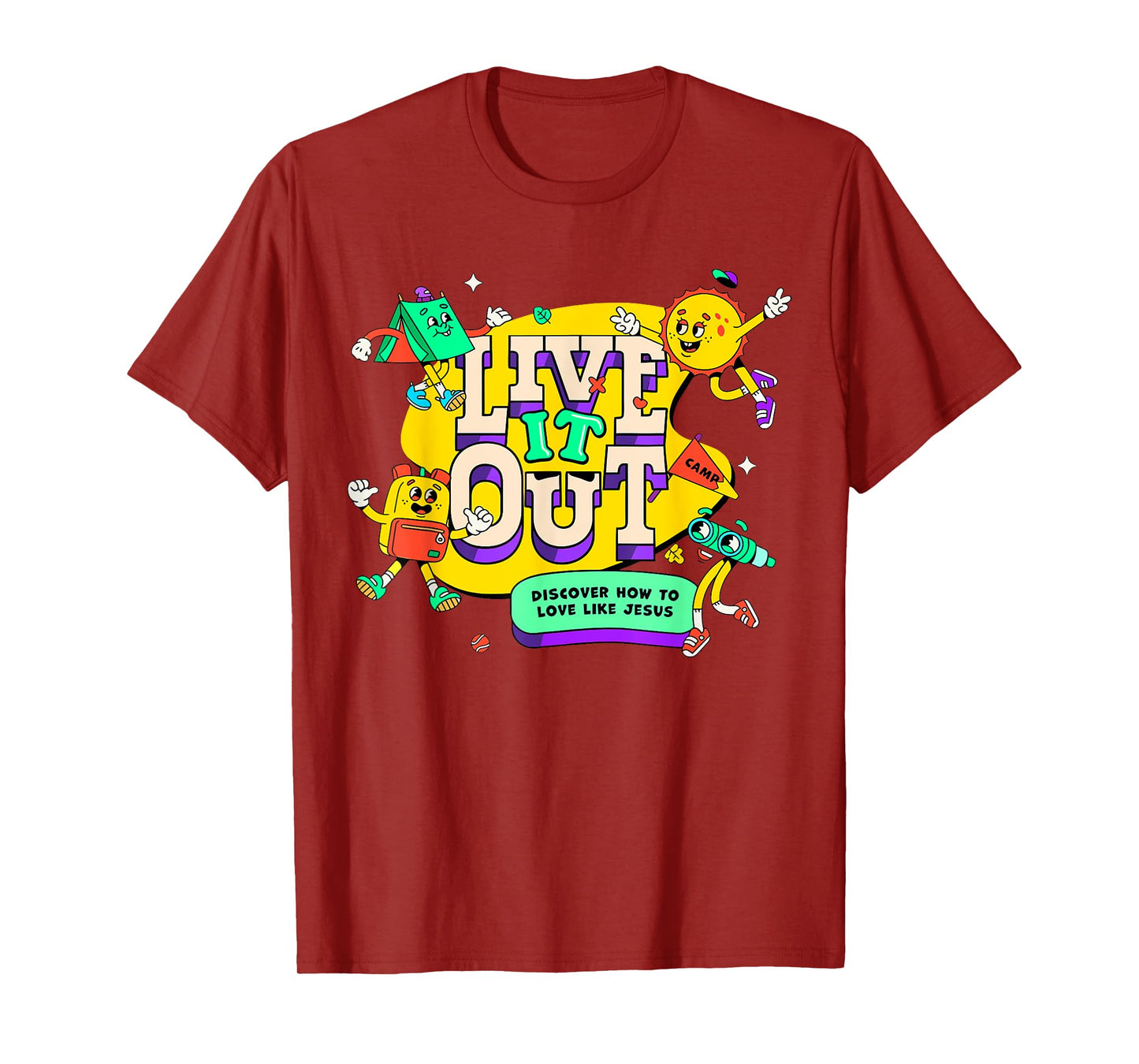 Live it 2025 Out Bible School VBS Christian Youth Camp Jesus T-Shirt