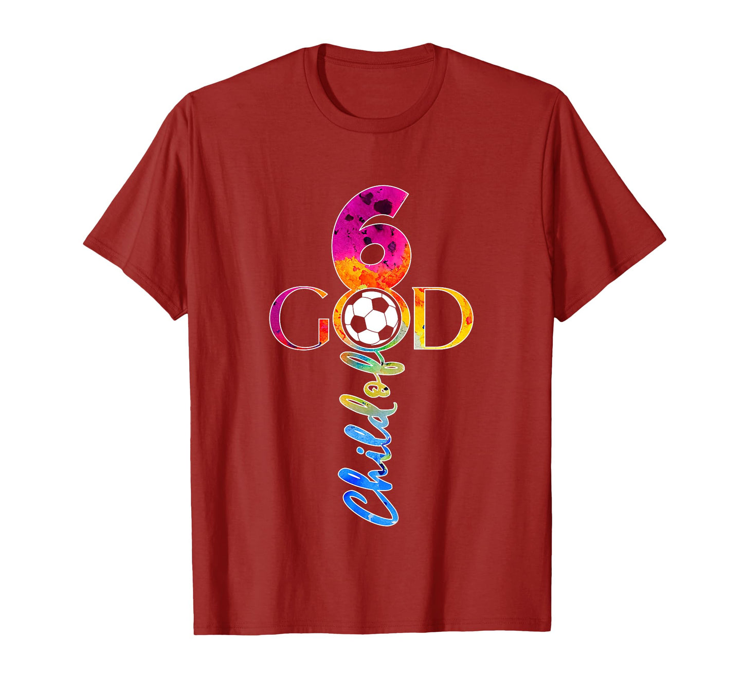 JESUS 6 YEARS CHILD OF GOD SOCCER 6TH BIRTHDAY T-Shirt