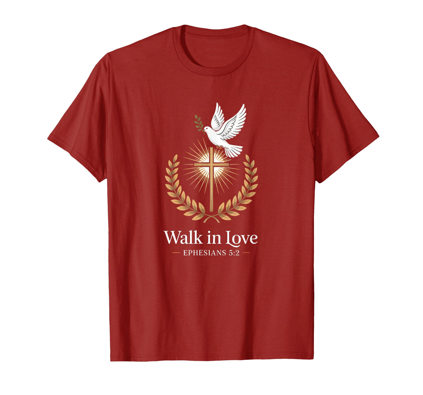 Walk in Love Cross Ephesians 5:2 Christian Faith T-Shirt