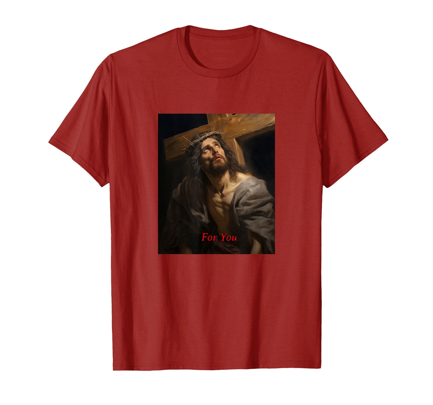 Jesus Crown for You Cross Faith Face of Jesus T-Shirt
