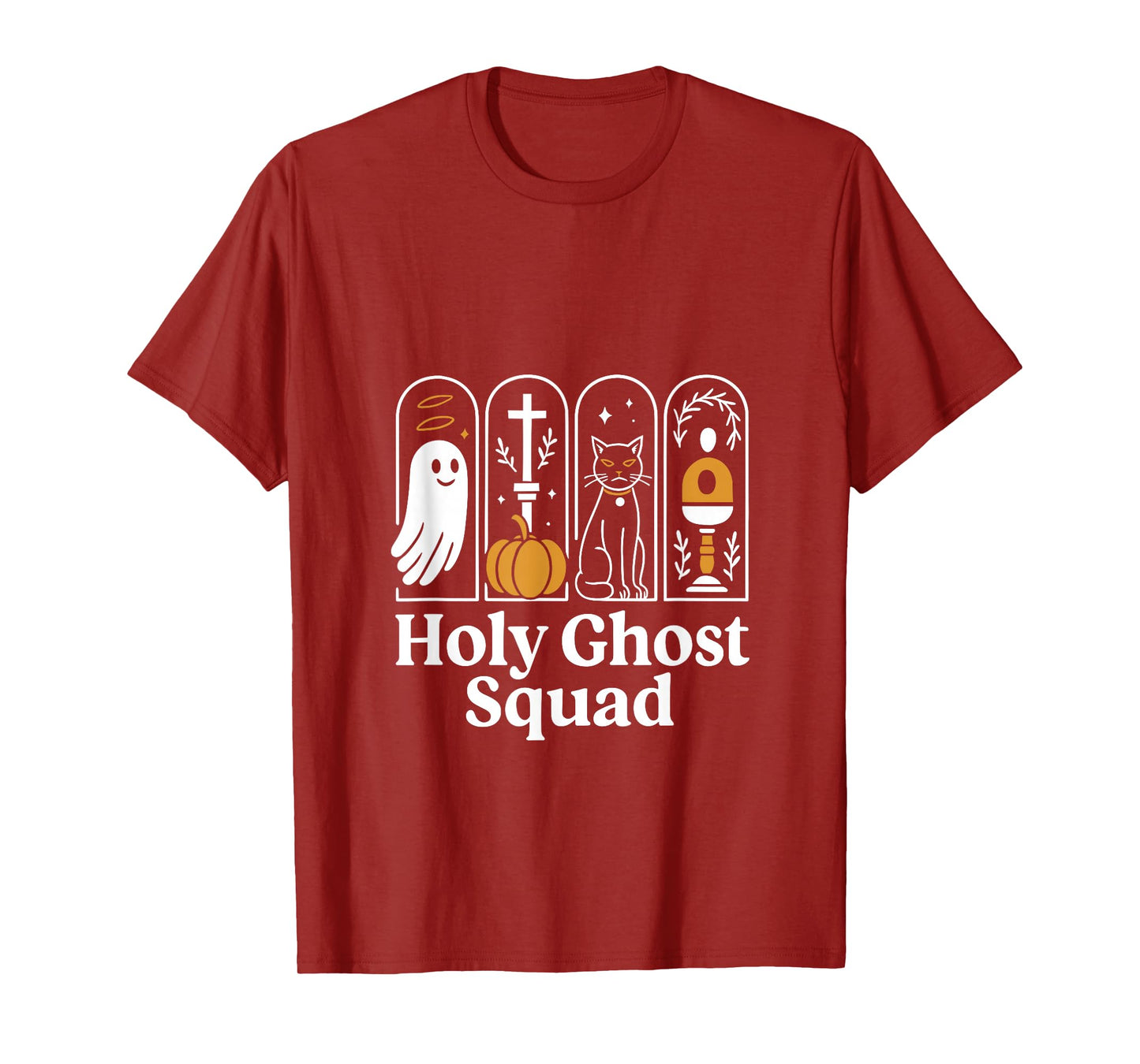 Holy Ghost Squad, Cute Ghost Jesus Christian Halloween Tees T-Shirt