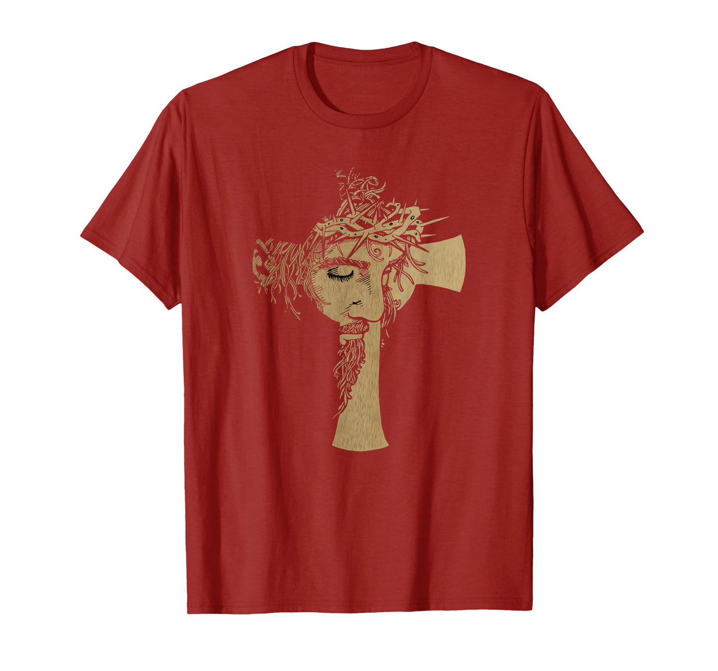 Vintage Christ Cross Face of Jesus Crucifixion of Jesus T-Shirt