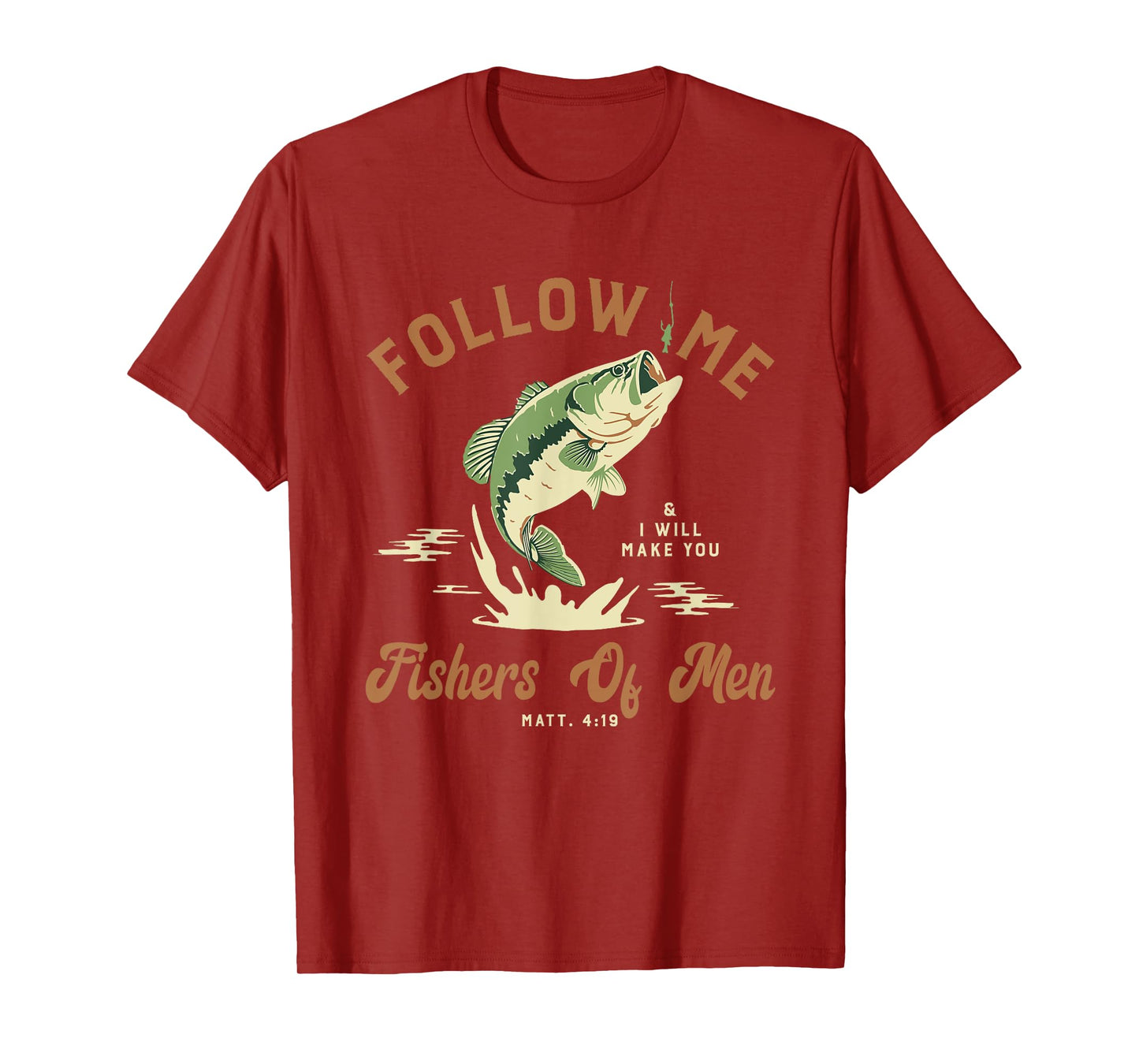 Fishers Of Men Retro Vintage Christian Bible Gift For Men T-Shirt