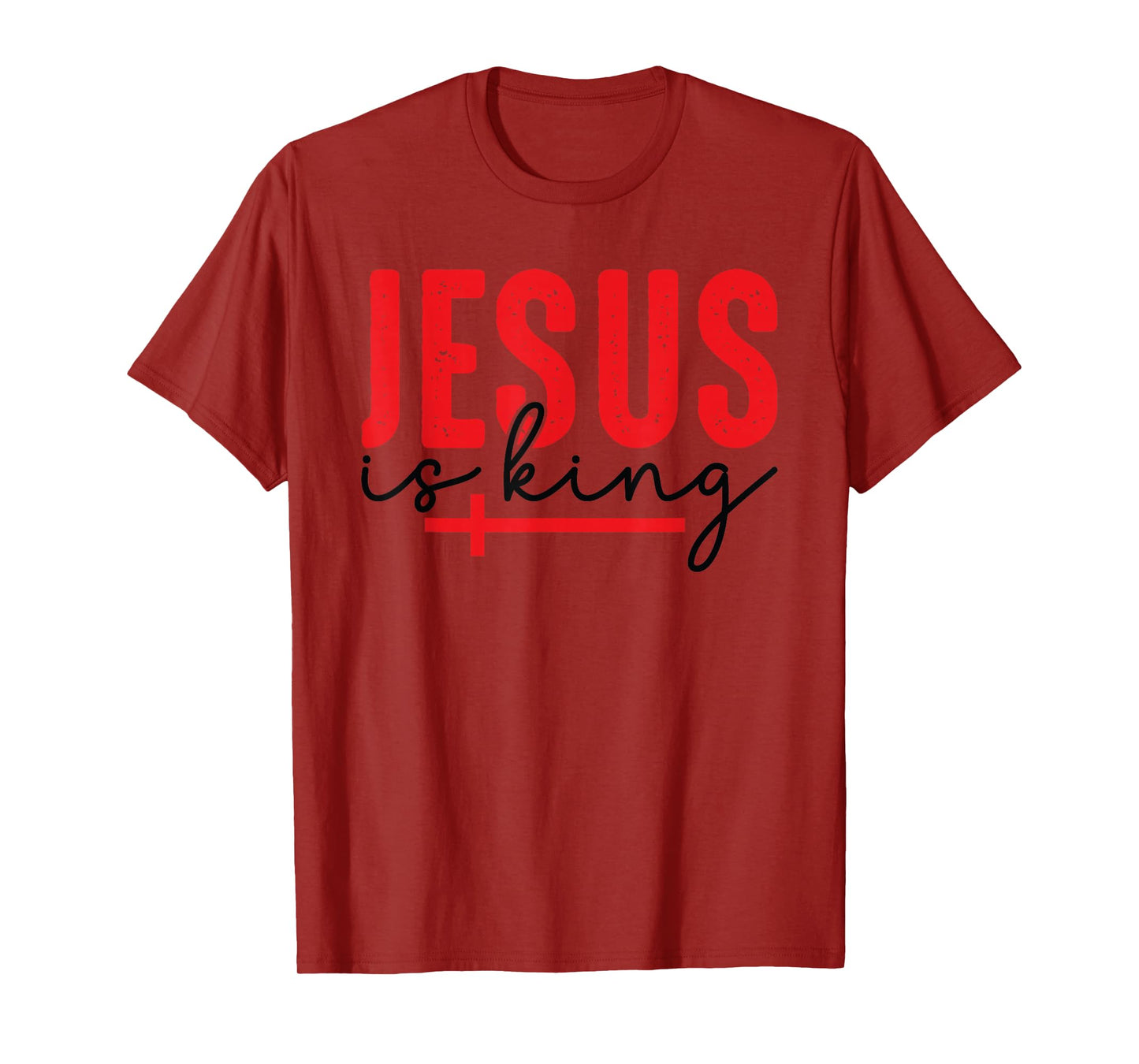 Retro Jesus is King Christian - Bible Verse Faith Religious T-Shirt