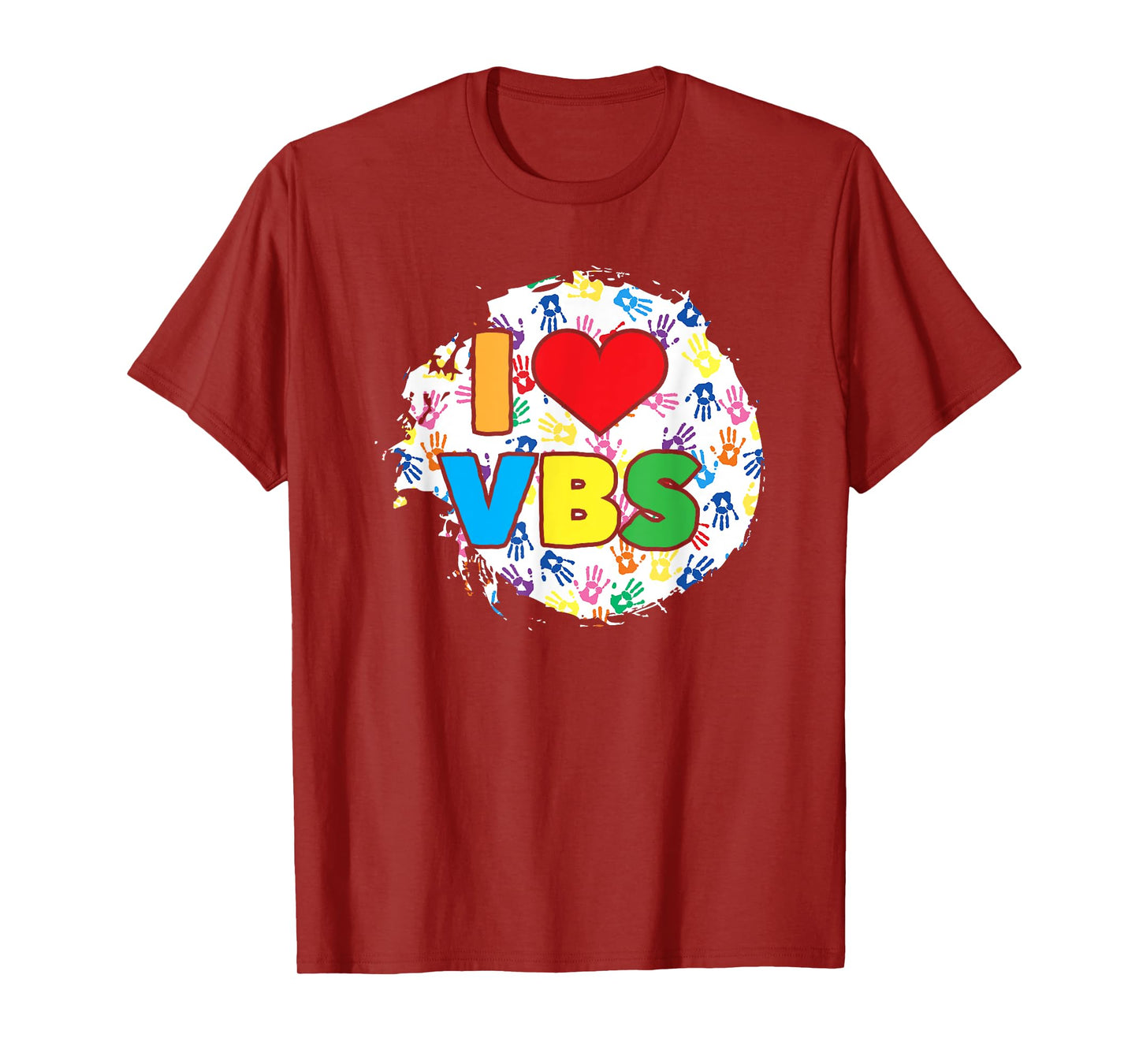 Vacation Bible School Handprints I Love VBS T-Shirt