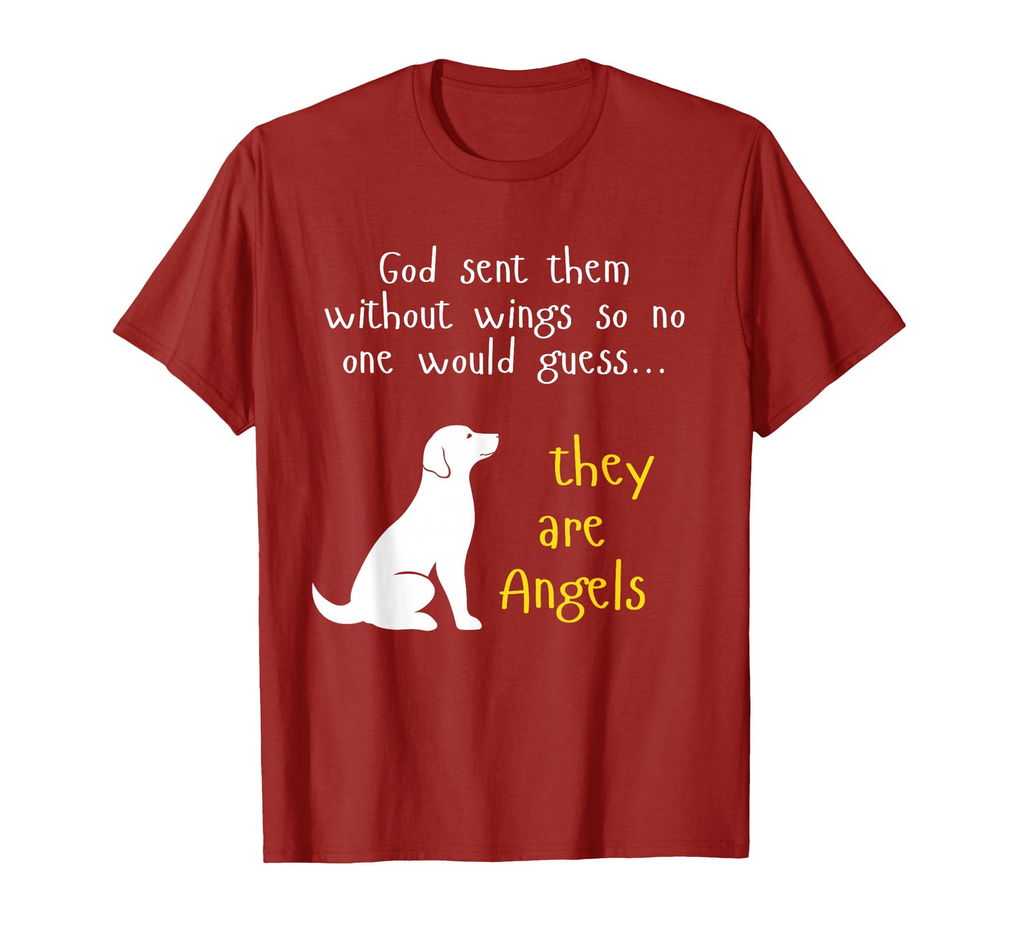 Dog Lover Angel Design Faithful Pet Tribute Gift T-Shirt