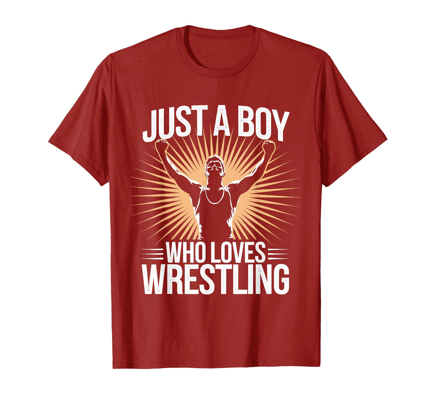 Just A Boy Who Loves Wrestling For Wrestlers Boys And Kids T-Shirt