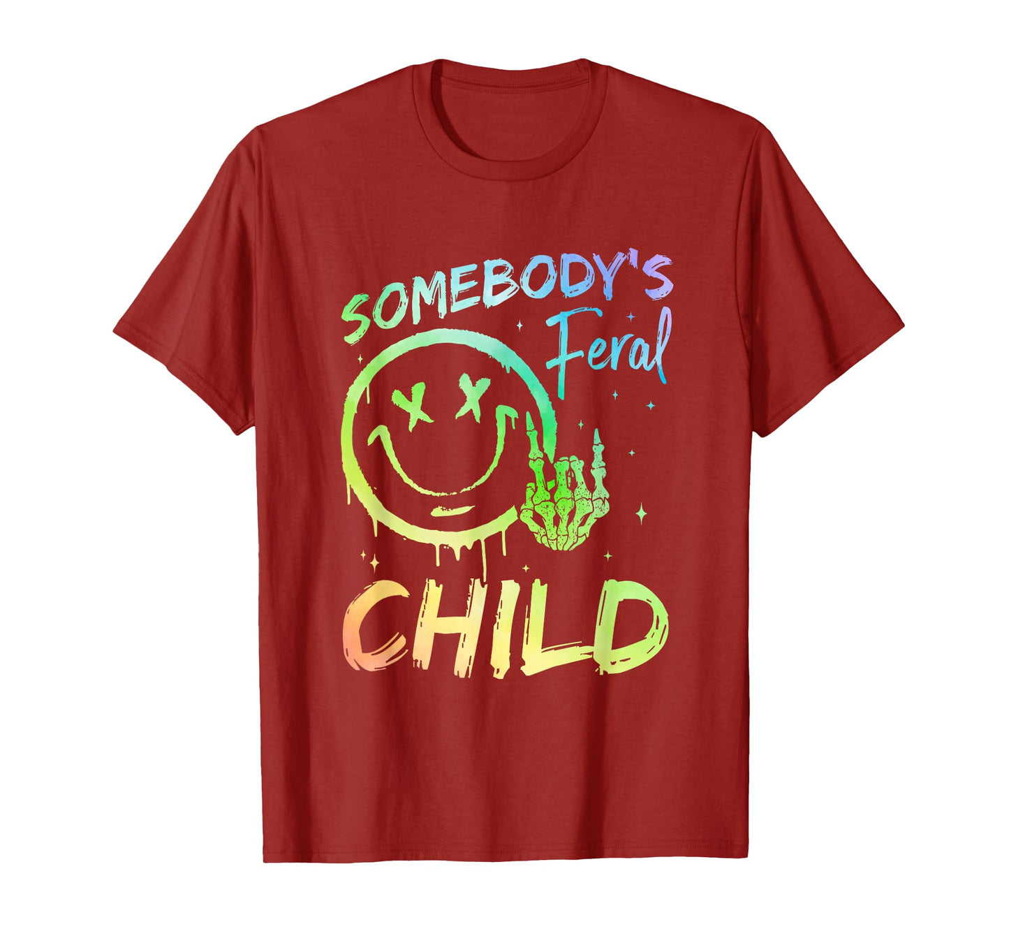 Somebody's Feral Child Toddler Girl and Boy Funny Quotes T-Shirt