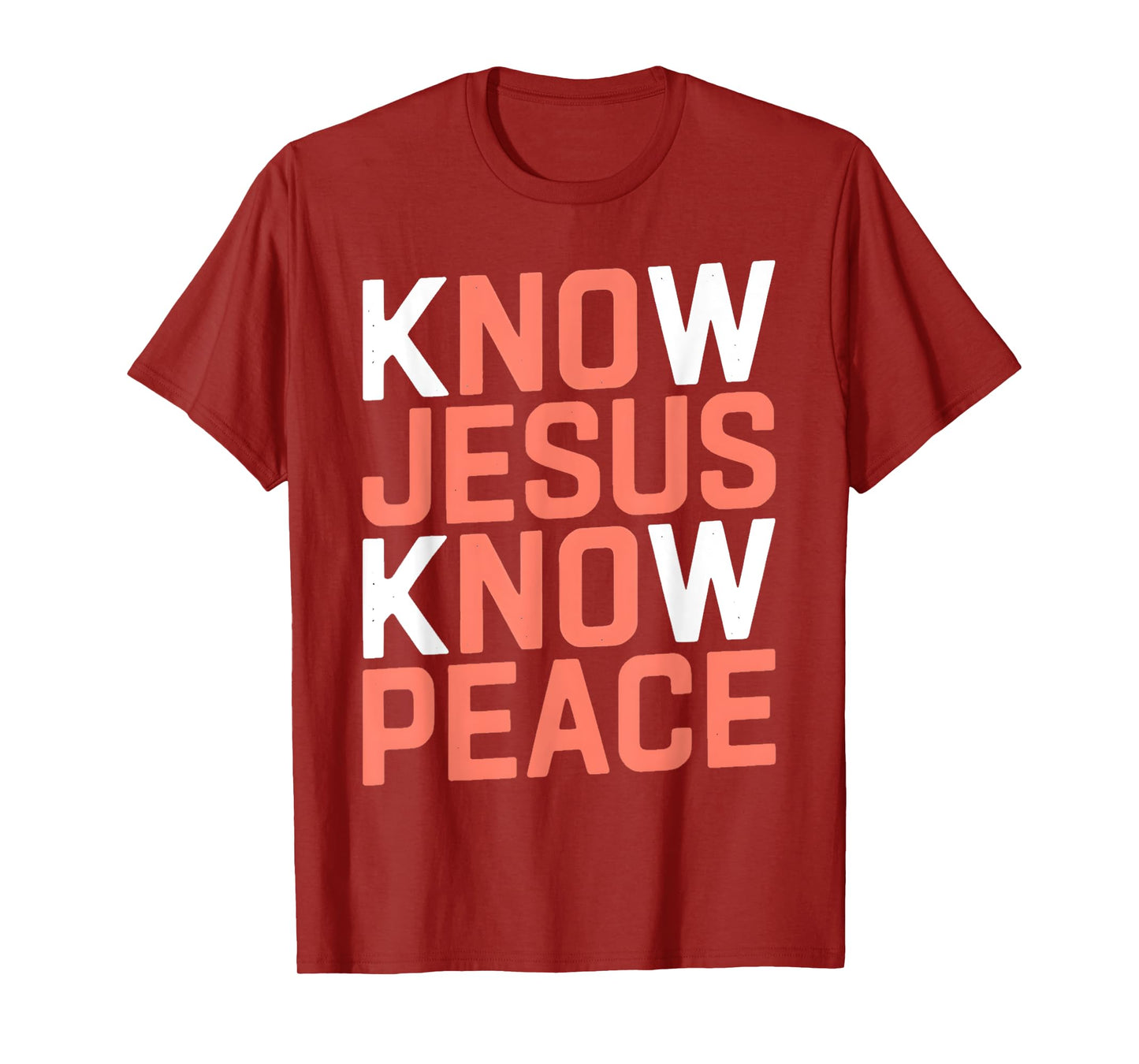Know Jesus Know Peace Funny Religion God Church Christian T-Shirt
