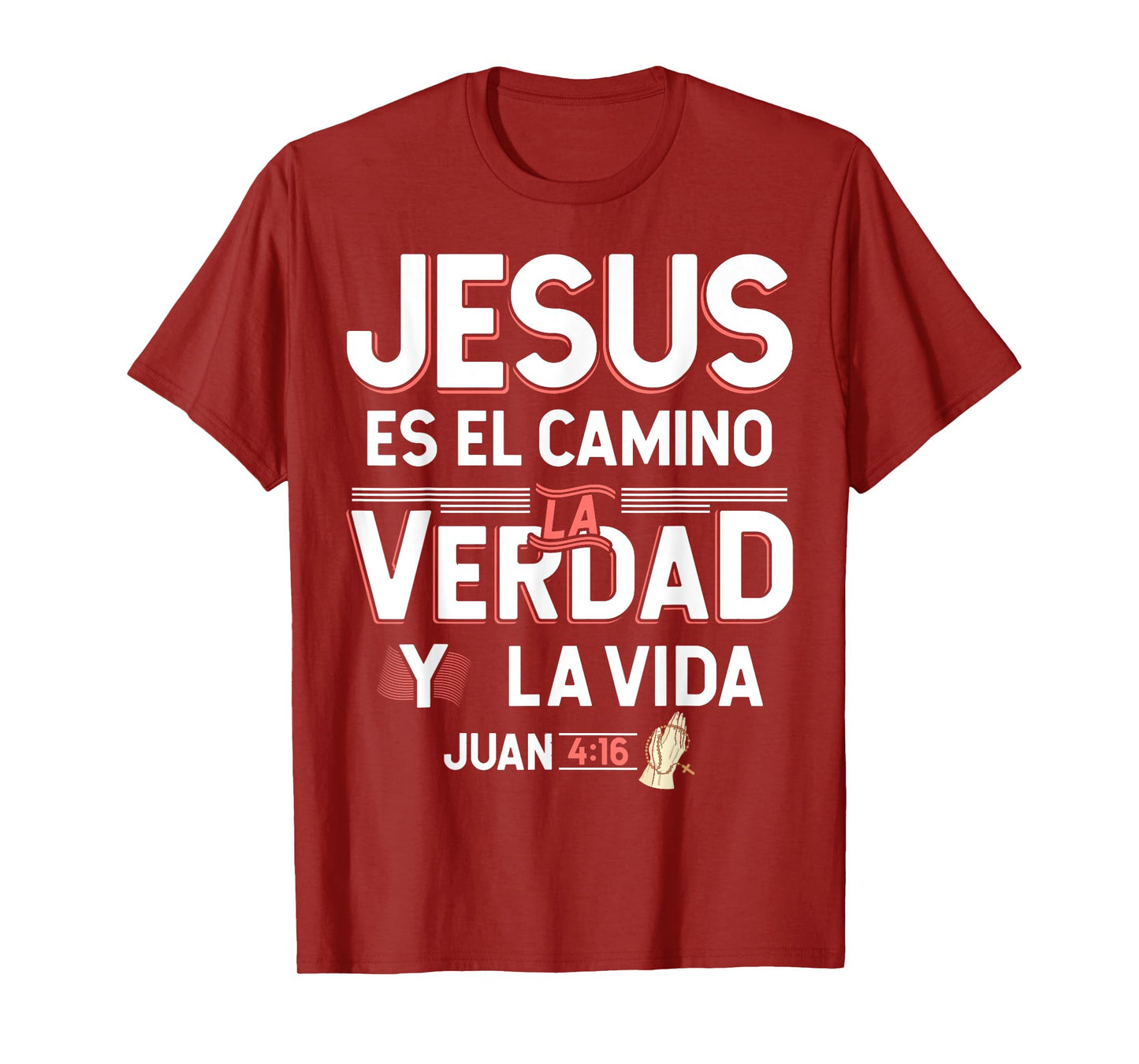 Camisetas Cristianas en espanol Frases Bíblica Juan 4:16 T-Shirt
