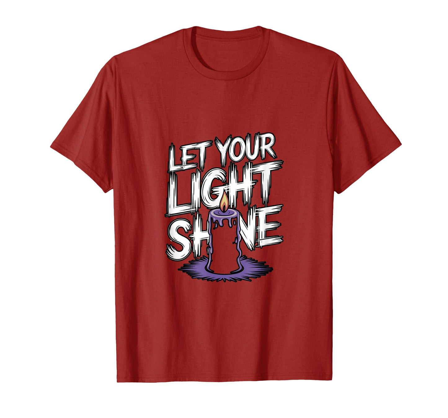 Let Your Light Shine Candle Christian Biblical Inspiration T-Shirt