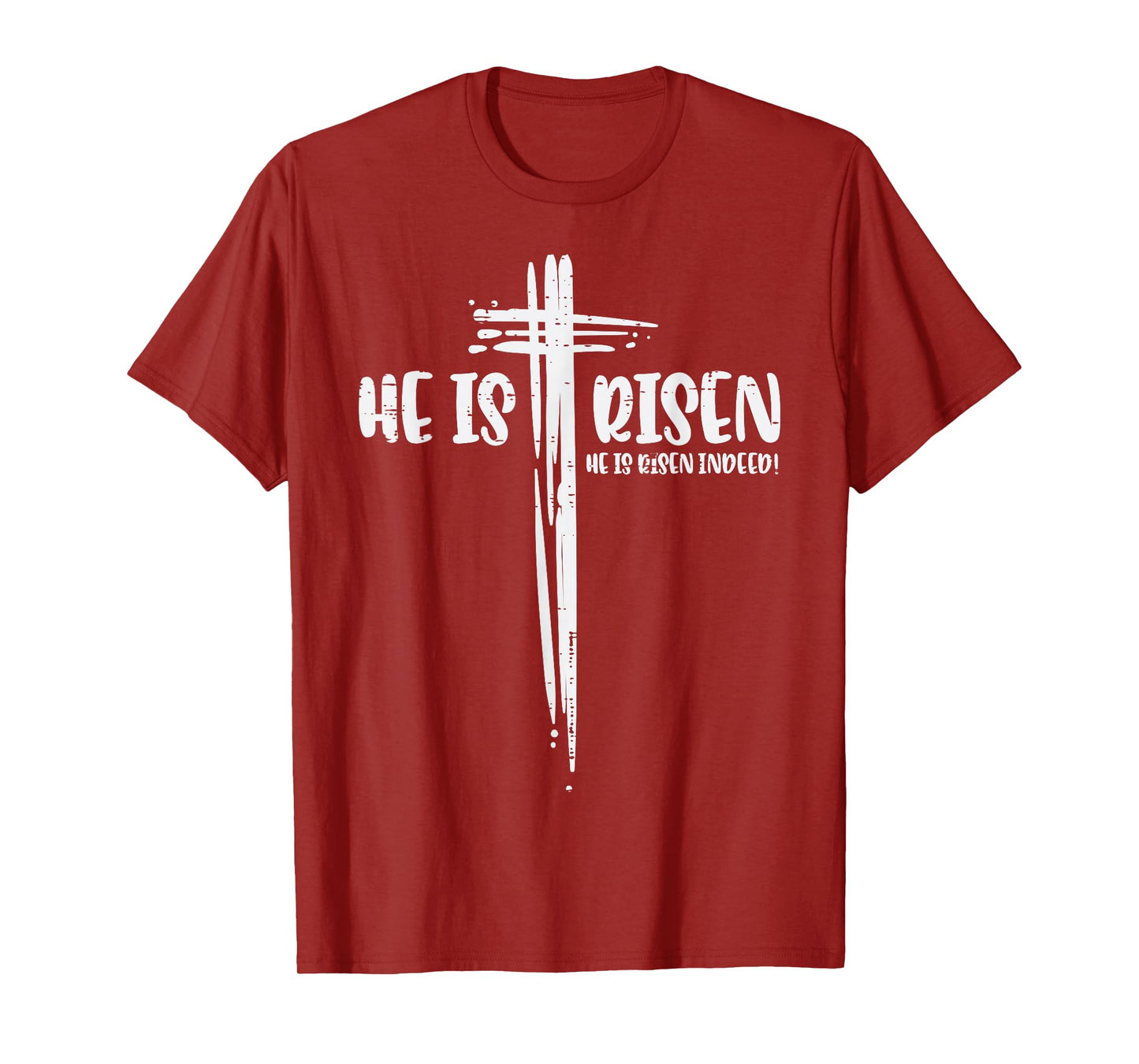 Easter Jesus He Is Risen Indeed Religious Christian Women T-Shirt