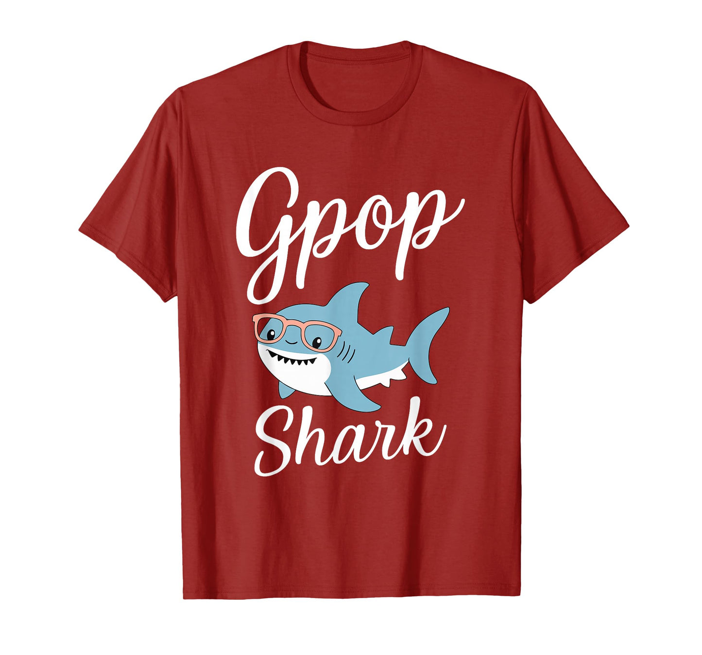 G-Pop Shark Funny Matching Family Grandpa GPop T-Shirt