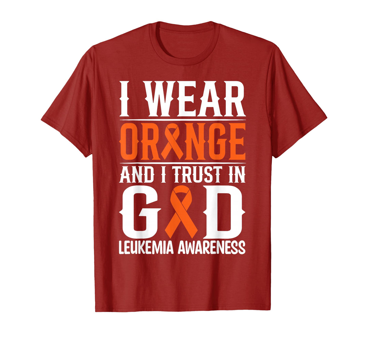 Childhood Leukemia Fighters Orange Ribbon Awareness T-Shirt