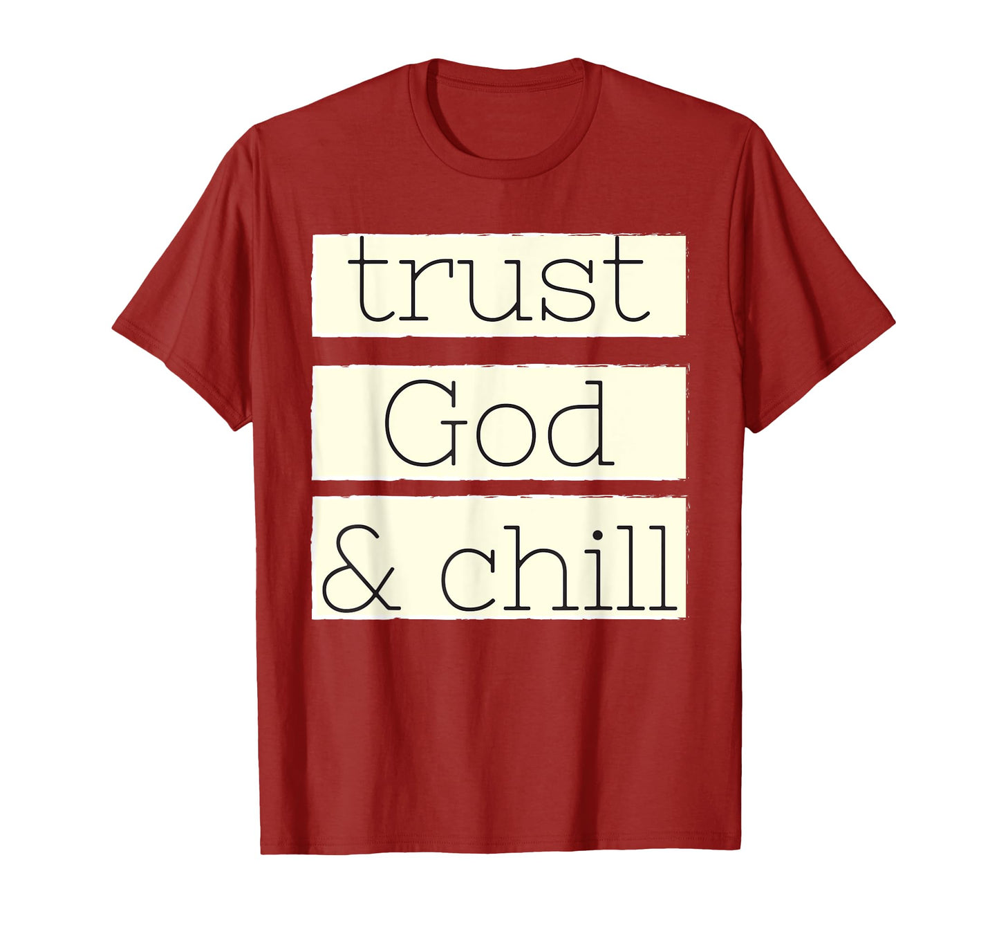 Trust God and Chill Religious Faith Vintage Christian T-Shirt