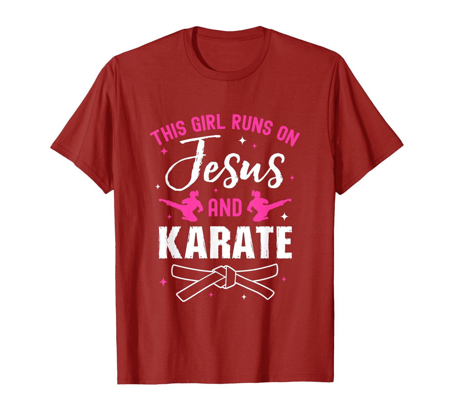 Funny Karate Design For Women Girls Karate Black Belt T-Shirt