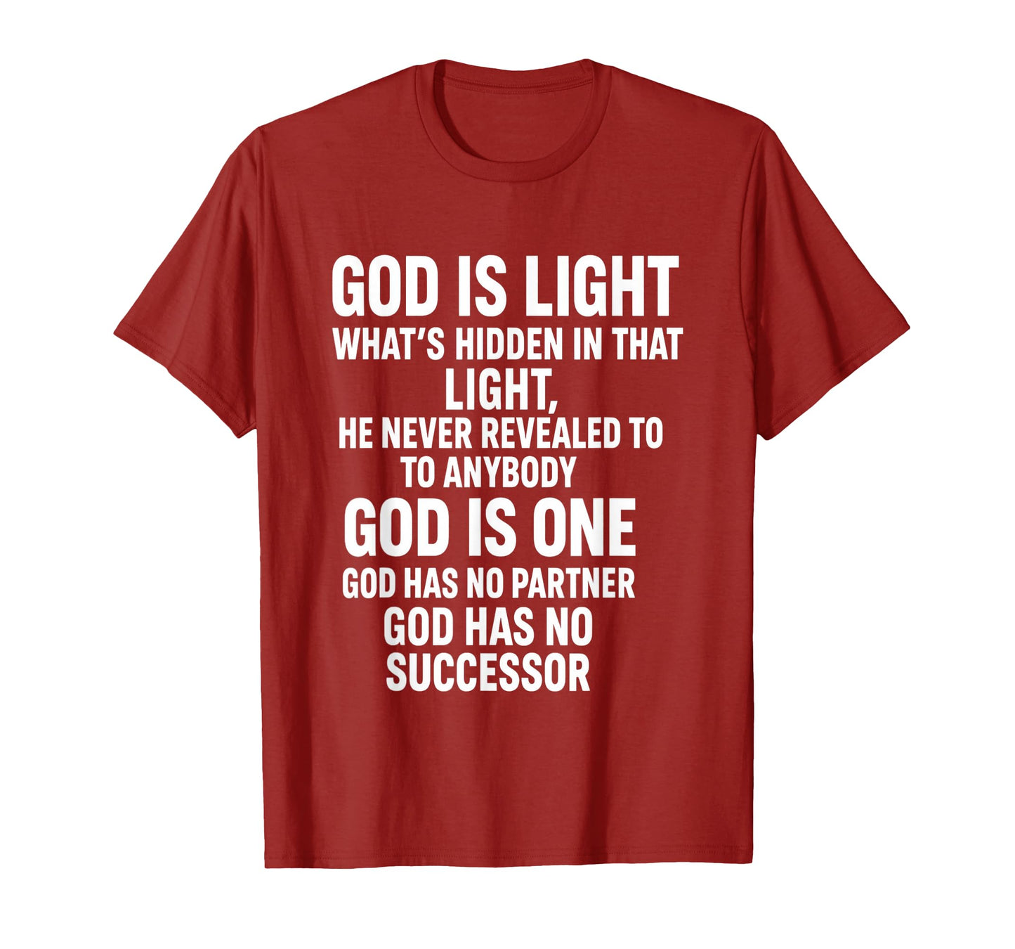 God is Light The Unseen Truth Beyond Revelation T-Shirt
