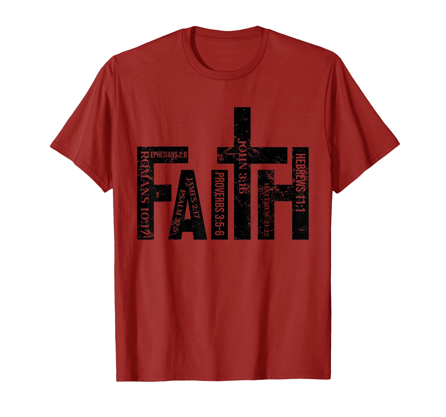 Retro Faith Christian - Faith Based Bible Verse Religious T-Shirt
