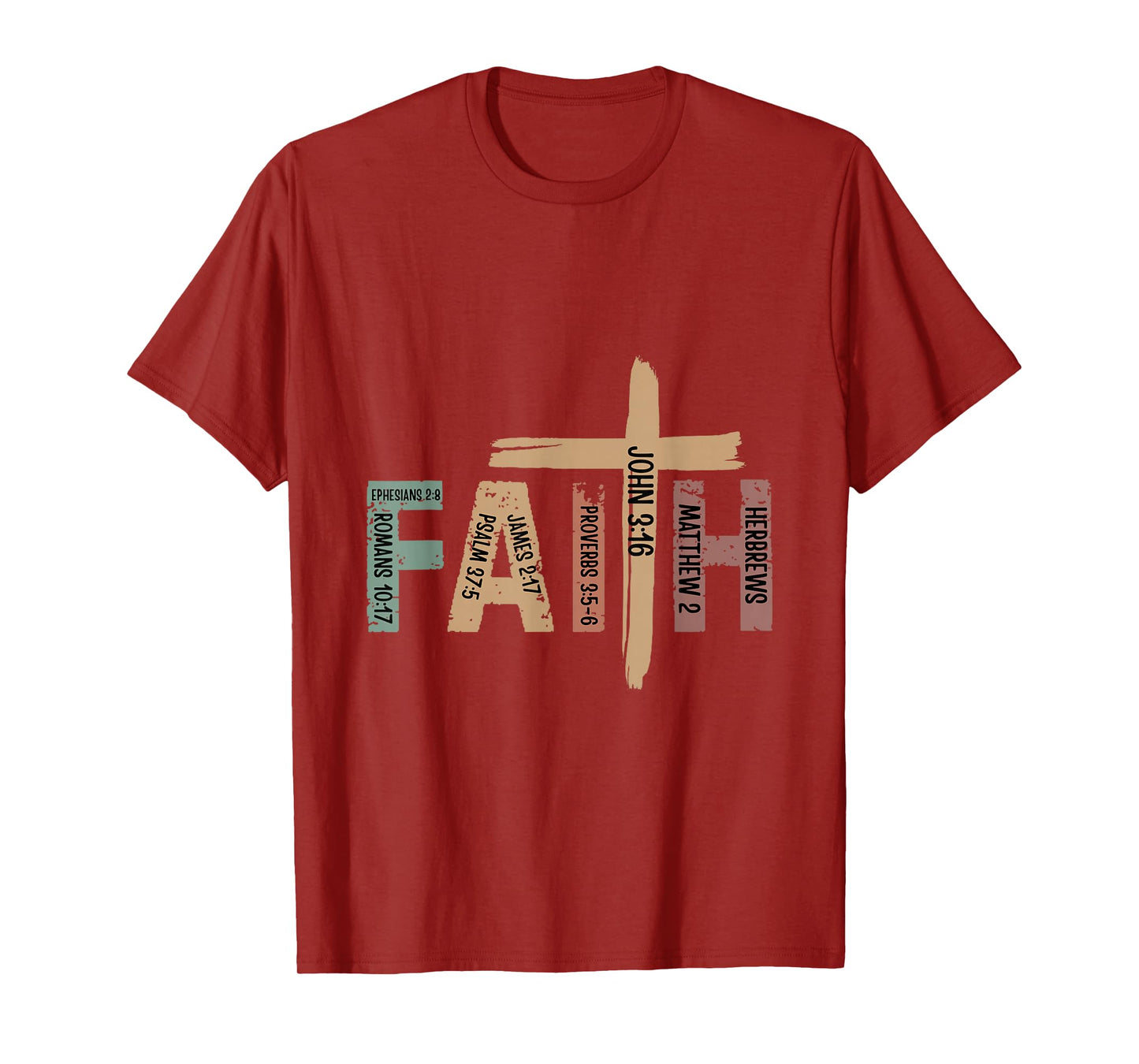 Faith Christian Inspirational Bible Verses Religious T-Shirt