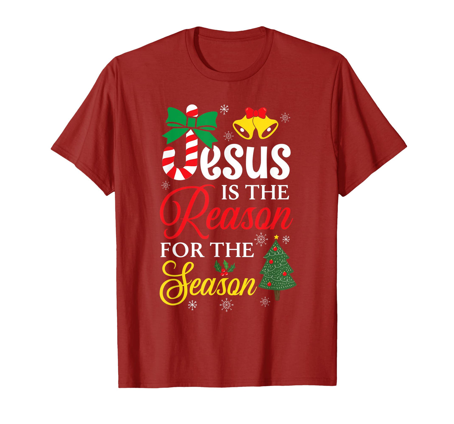 Jesus Is The Reason For The Season Christian Christmas Fan T-Shirt