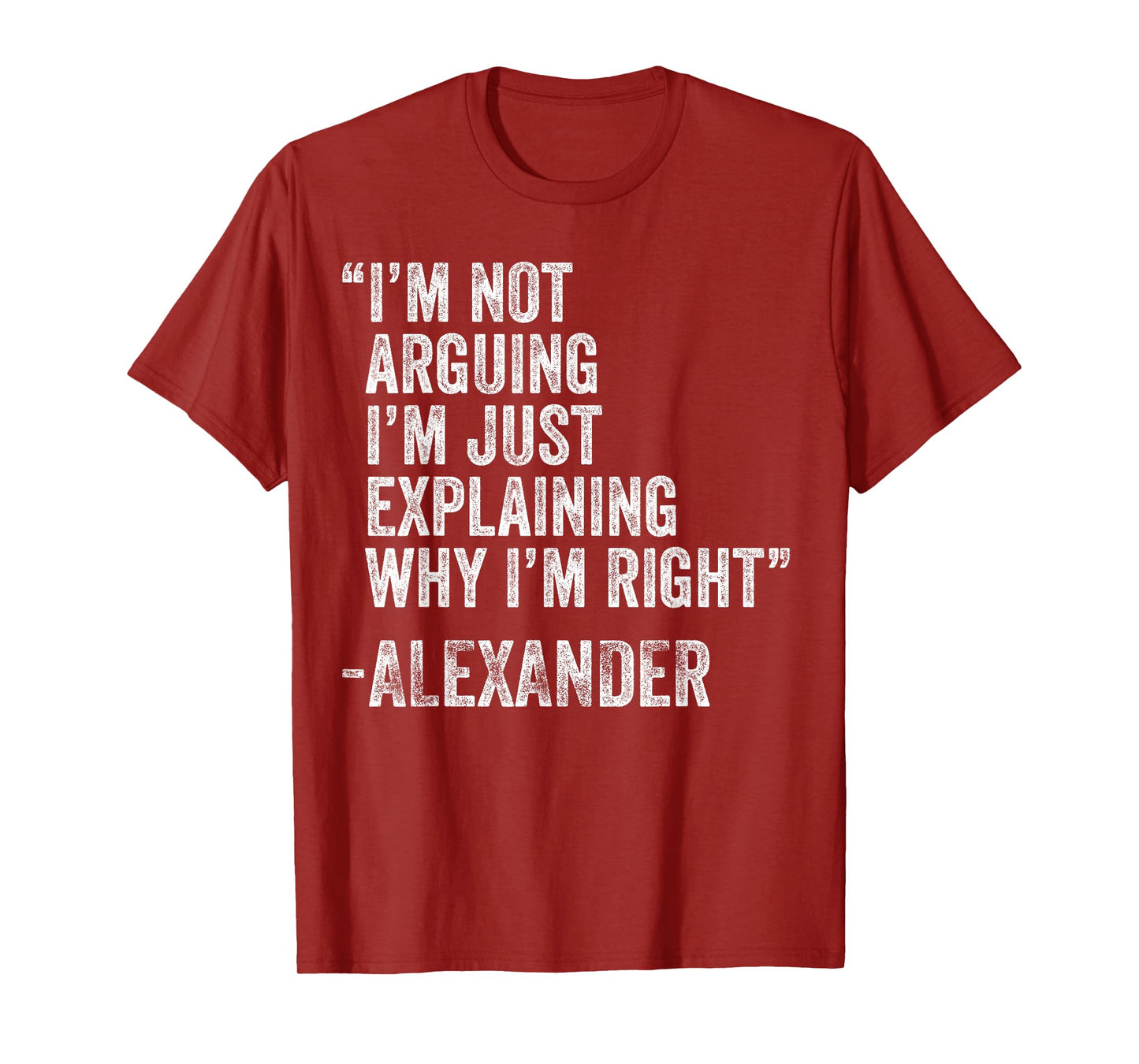 ALEXANDER Quote Funny Birthday Custom Name Idea Engineer T-Shirt