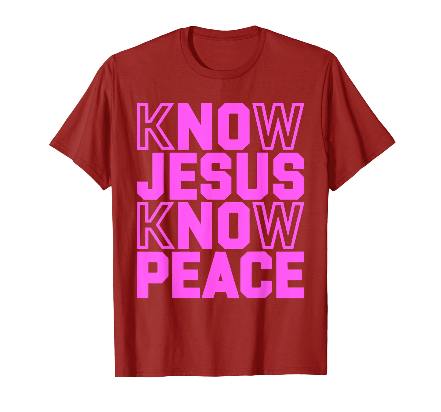 Know Jesus Know Peace Religion Gods Church Christians T-Shirt