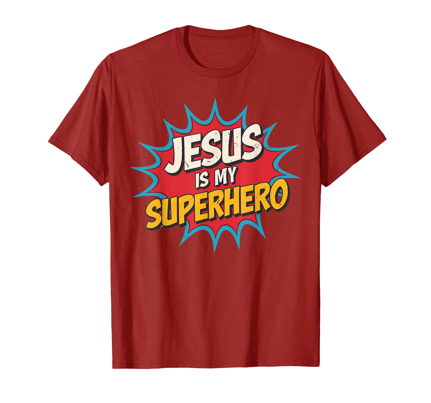 Toddler Jesus is My Superhero Christian God Son Brother Kids T-Shirt