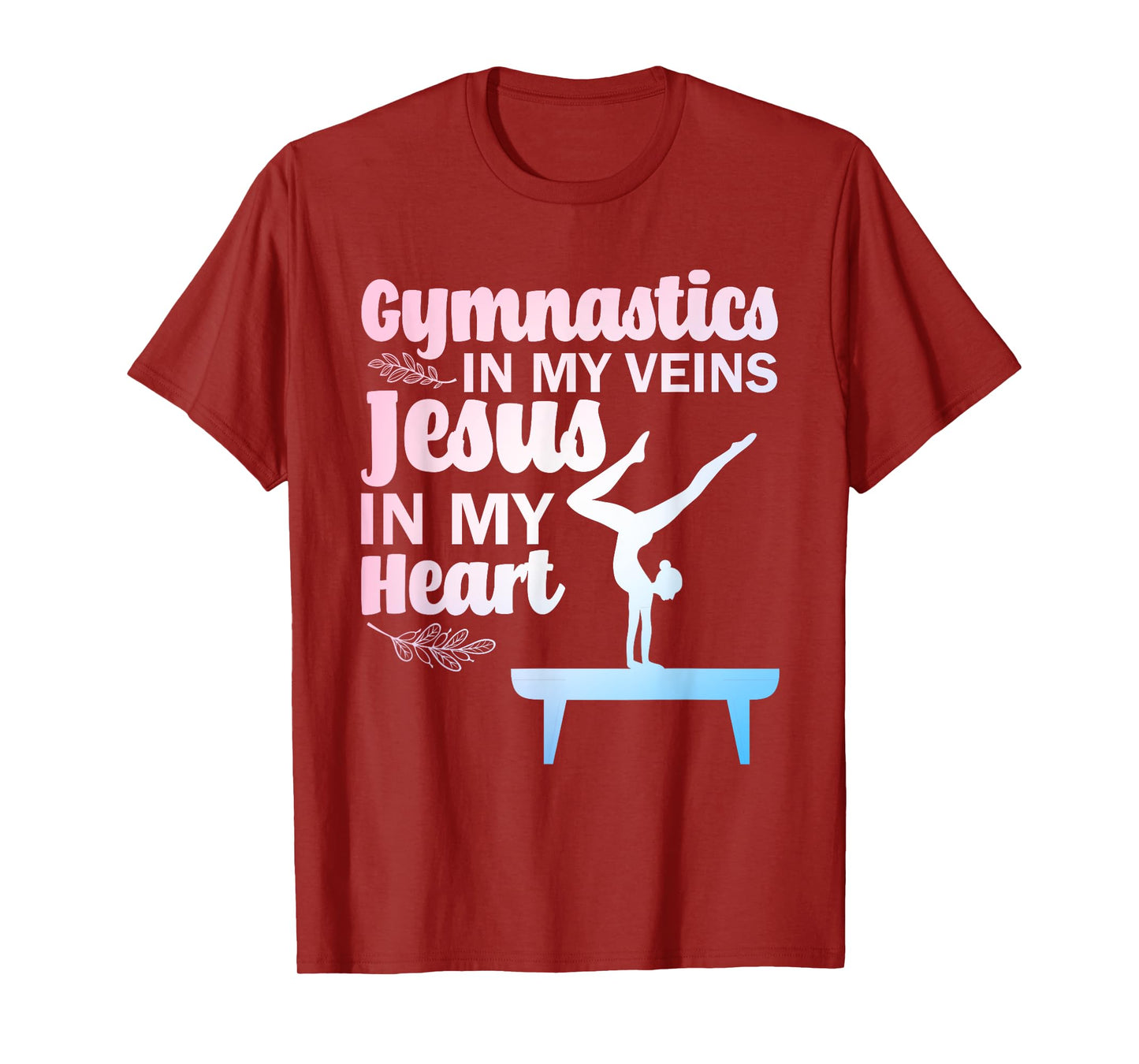 Funny Gymnastics Design For Men Women Gymnast Jesus Lovers T-Shirt