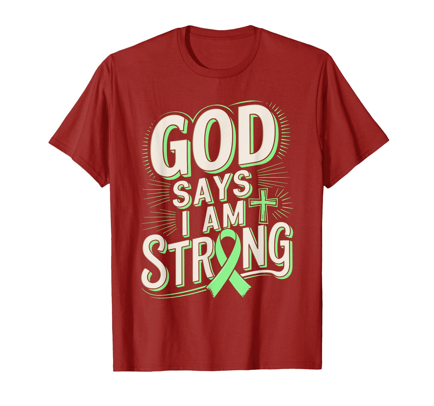 God Says I'm Strong Survivor Non-Hodgkin Lymphoma Awareness T-Shirt