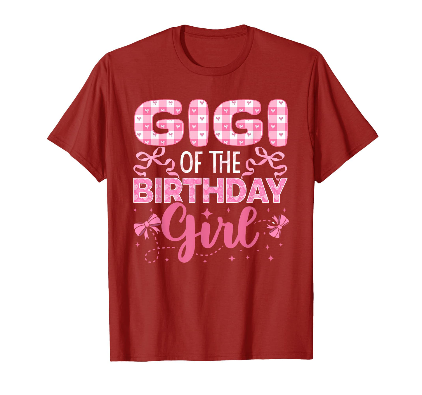Gigi of The Birthday Girl Family Pink Coquette Bow T-Shirt