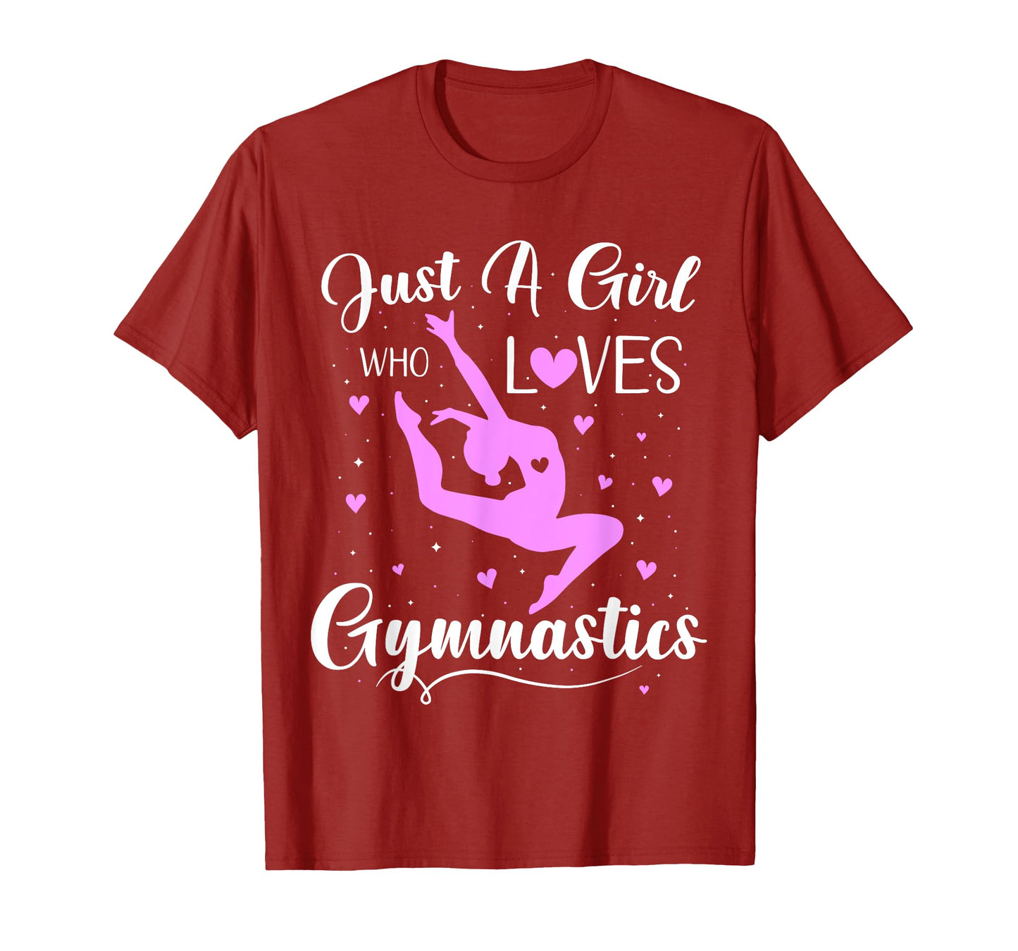Gymnast Design for Girls Just A Girl Who Loves Gymnastics T-Shirt