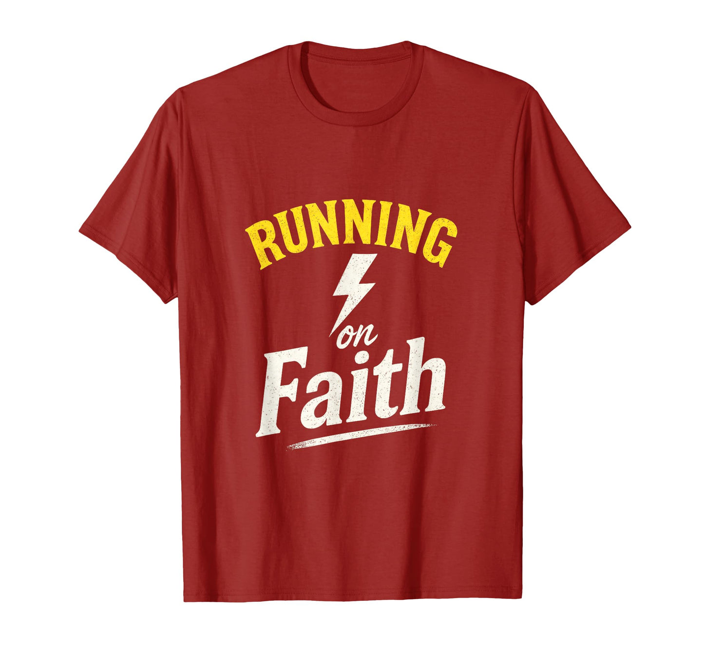 Running on Faith - Christian Runner Humor T-Shirt