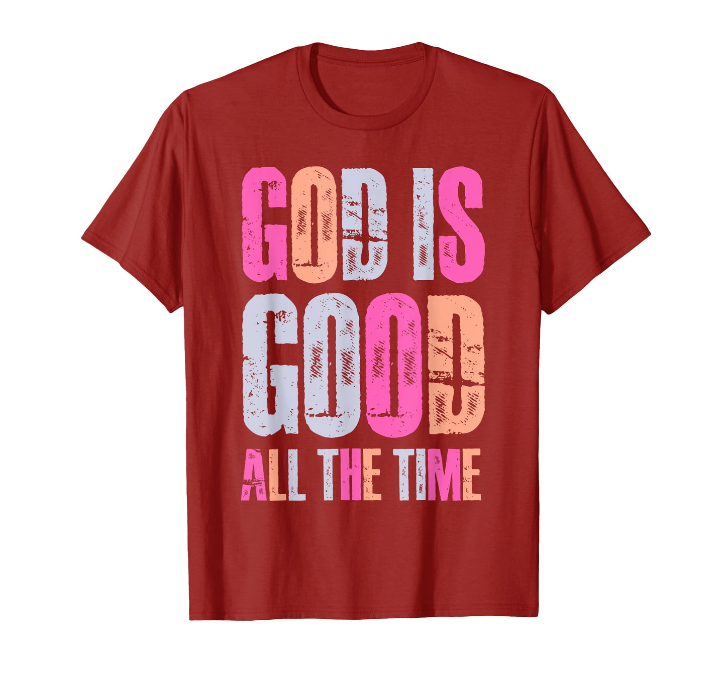 God is Good All The Time Religious Christian Jesus Vintage T-Shirt
