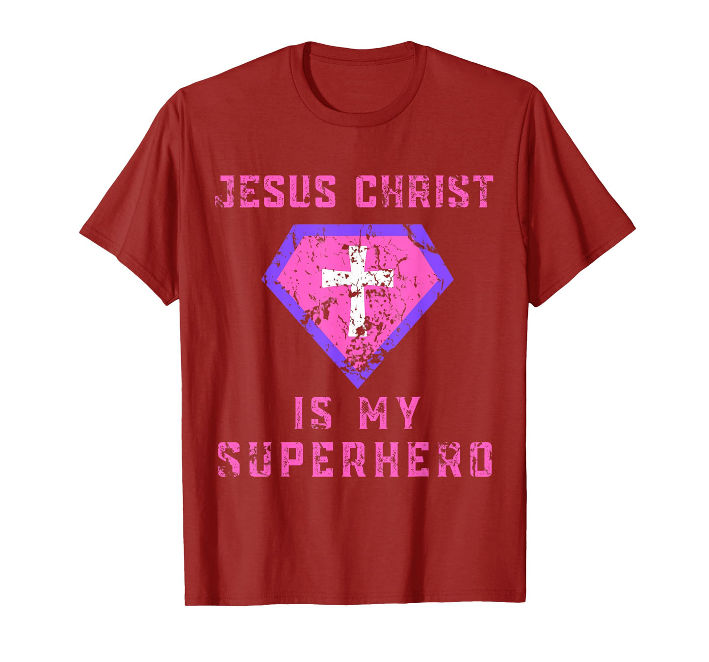 Jesus Christ Is My Superhero Jesus Kids Toddler Girls 5T 4T T-Shirt