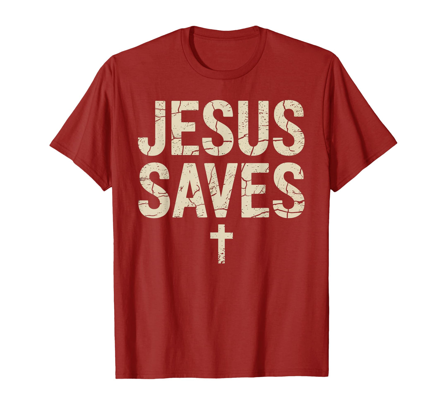 Jesus Saves Cross Christian Religious Faith Mens T-Shirt