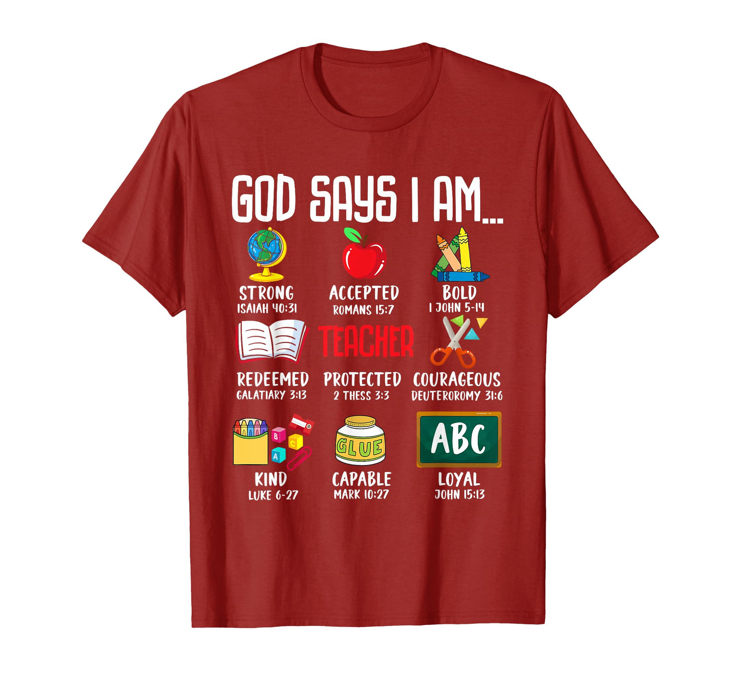 God Says I Am Teacher Back to School T-Shirt