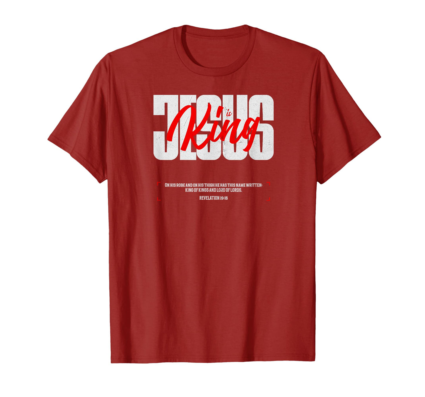 Jesus is King - Inspirational Christian Design T-Shirt