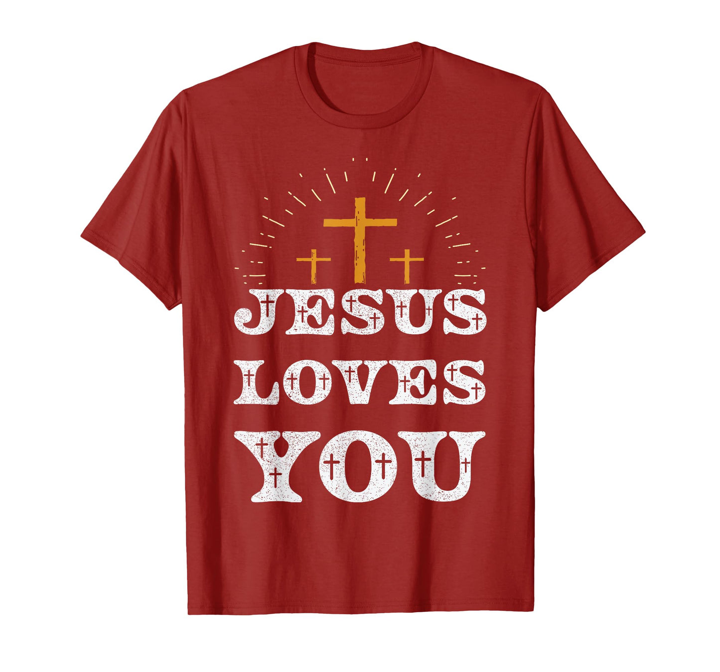 Jesus Loves You Christian Cross Faith T-Shirt