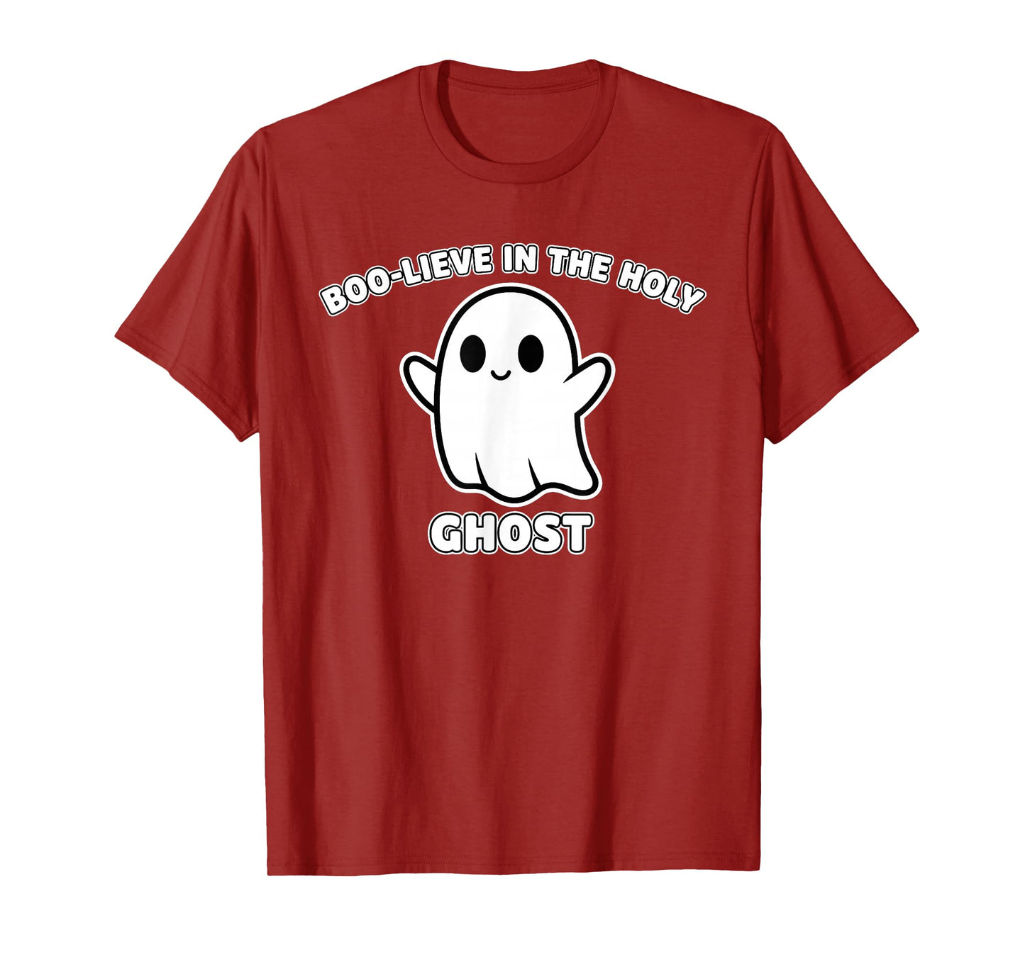 Boo-Lieve in The Holy Ghost Faith Funny Christian Halloween T-Shirt