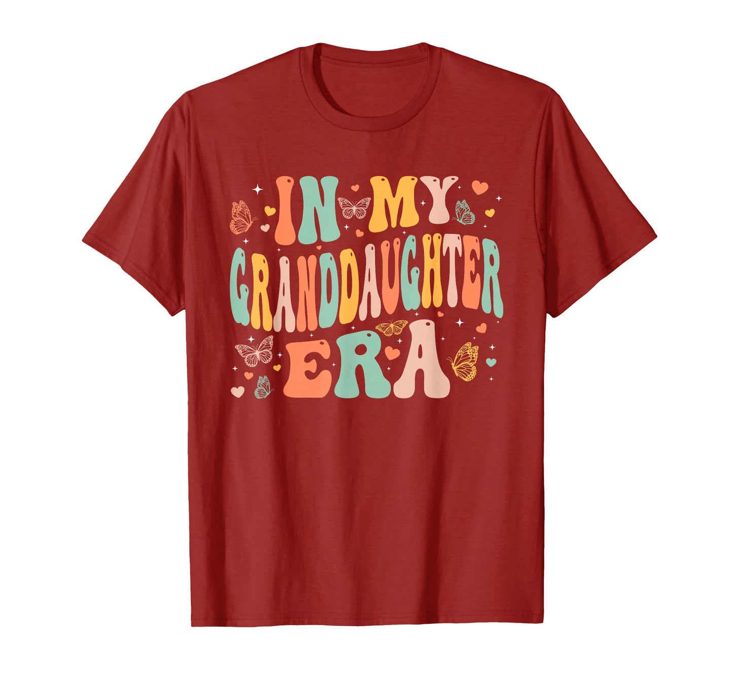 Retro Groovy In My Granddaughter Era Mother's Day Kids Girls T-Shirt