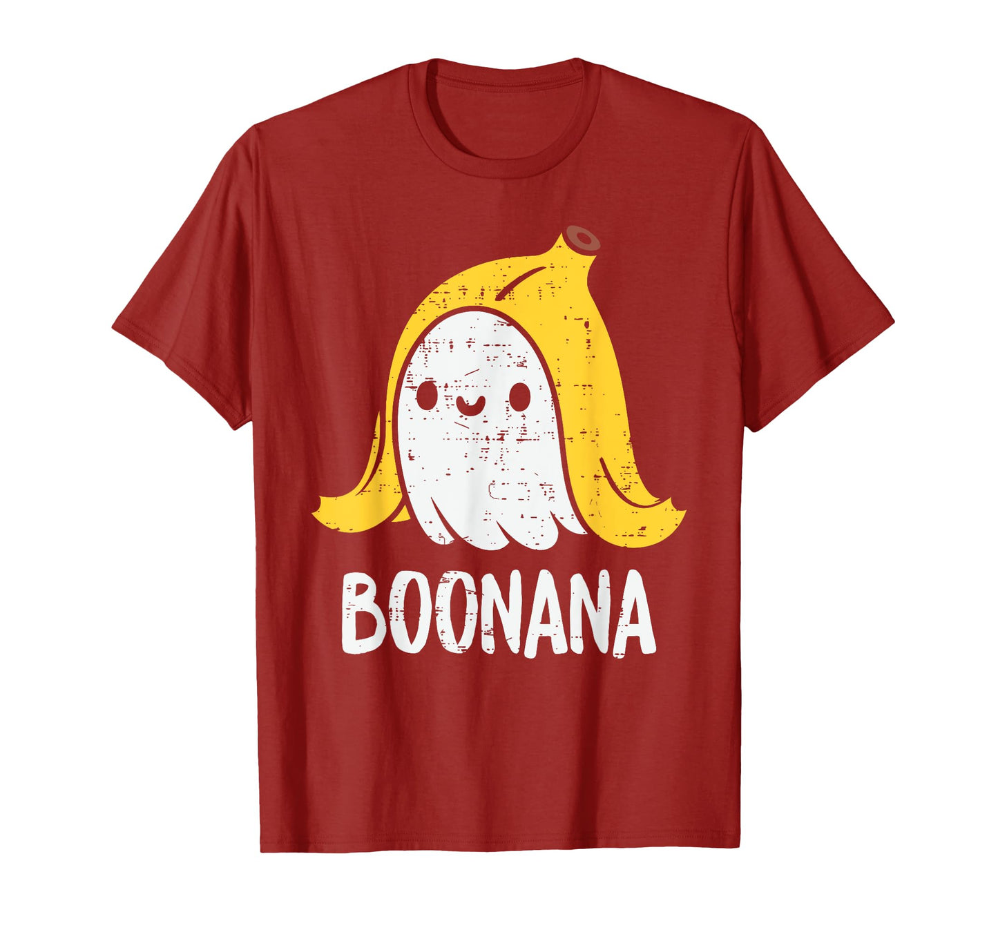 Cute Ghost Banana Halloween Costume Funny Kids Women Boonana T-Shirt