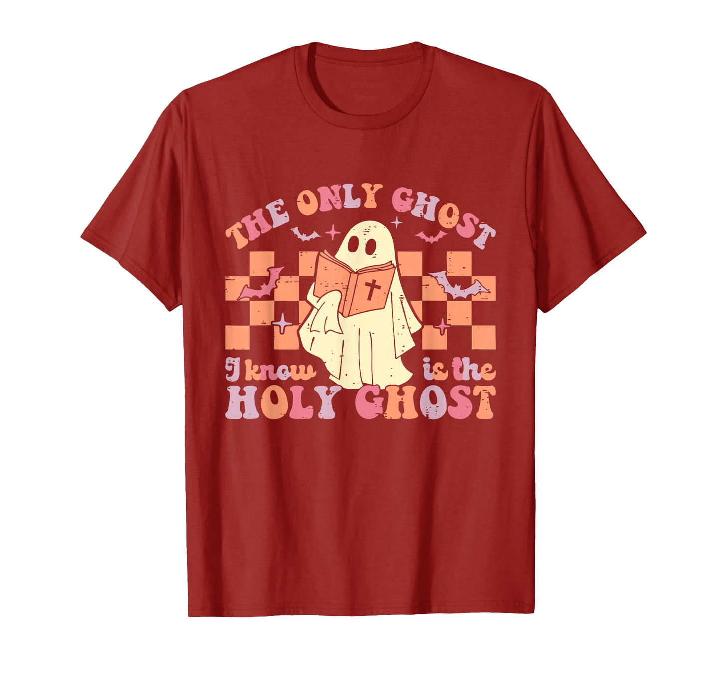 Retro The Only Ghost I Know is The Holy Christian Halloween T-Shirt