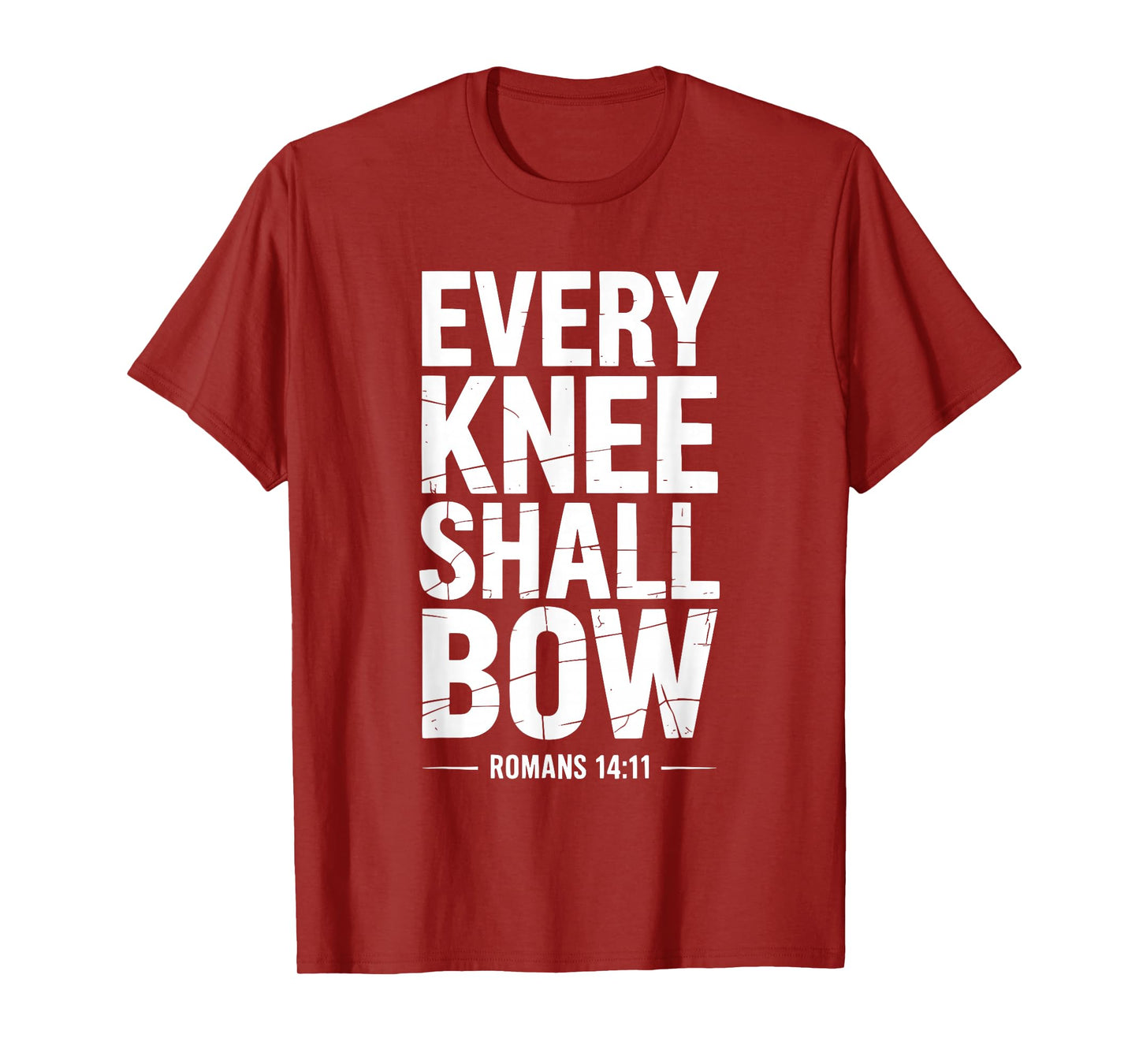 Every Knee Shall Bow Christian Bible Verse T-Shirt