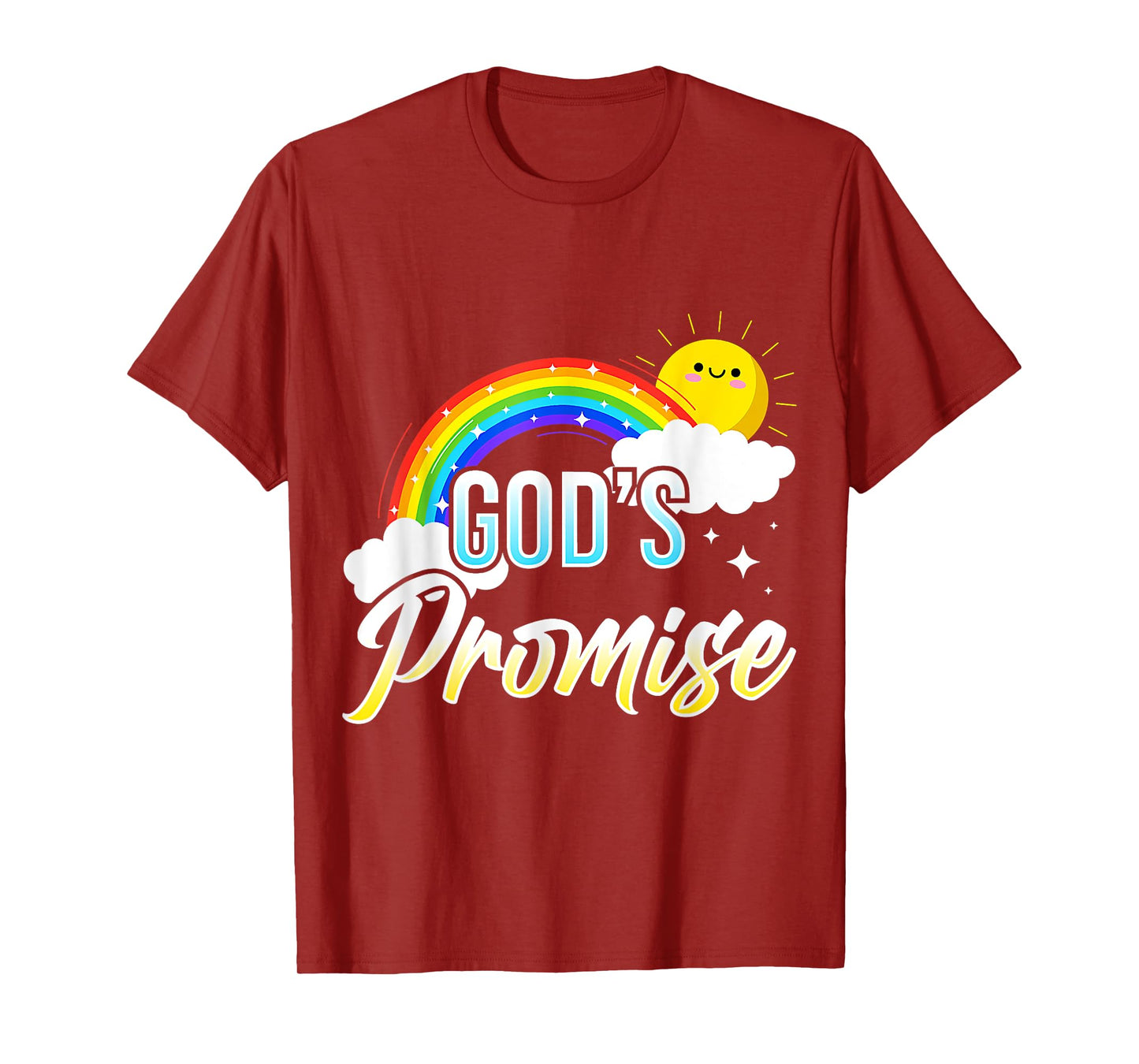 God's Promise a Rainbow - Christian Religion - Sun, Rainbow T-Shirt