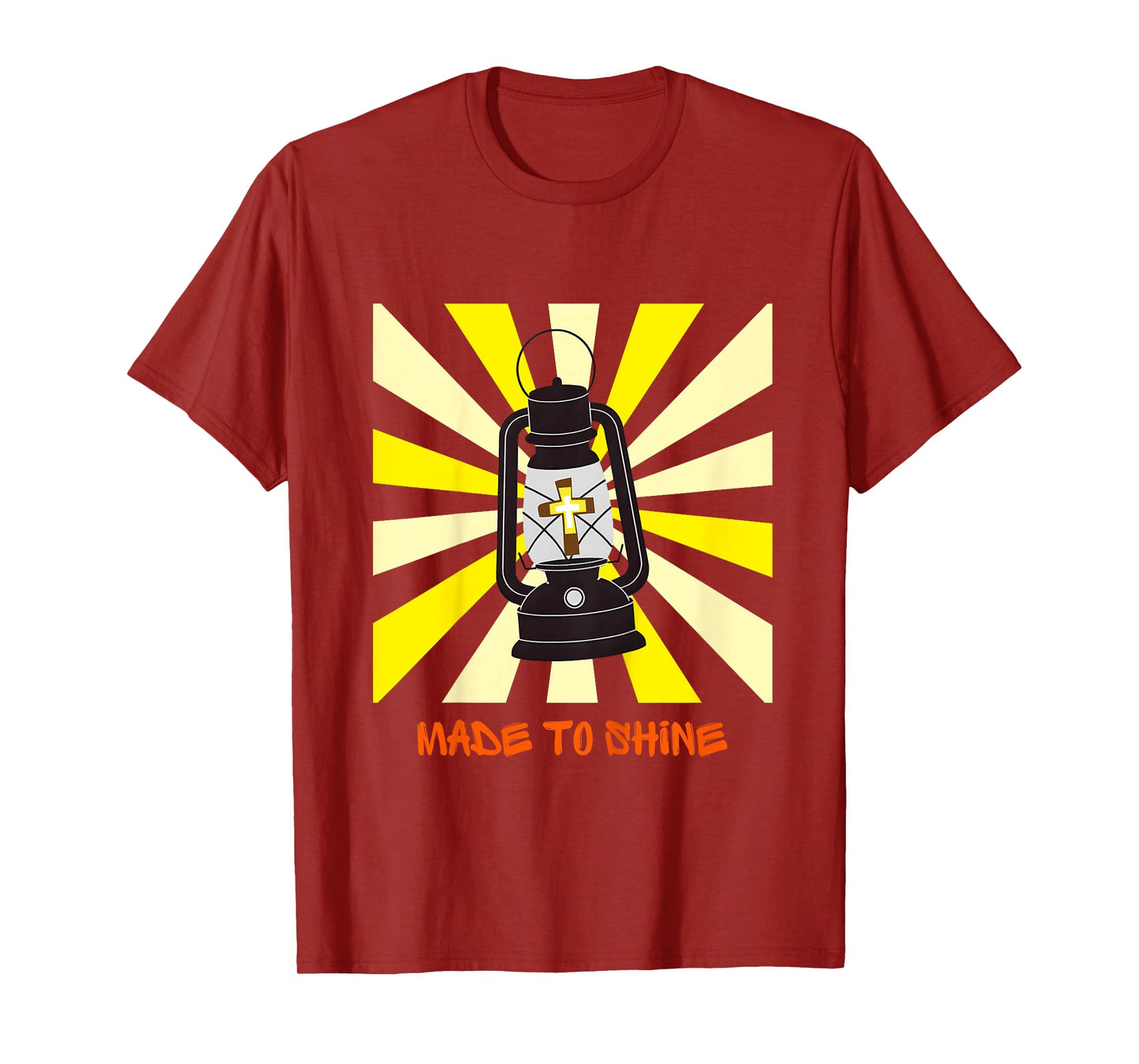 Youth Christian Made to Shine Jesus Light of The World Fall T-Shirt