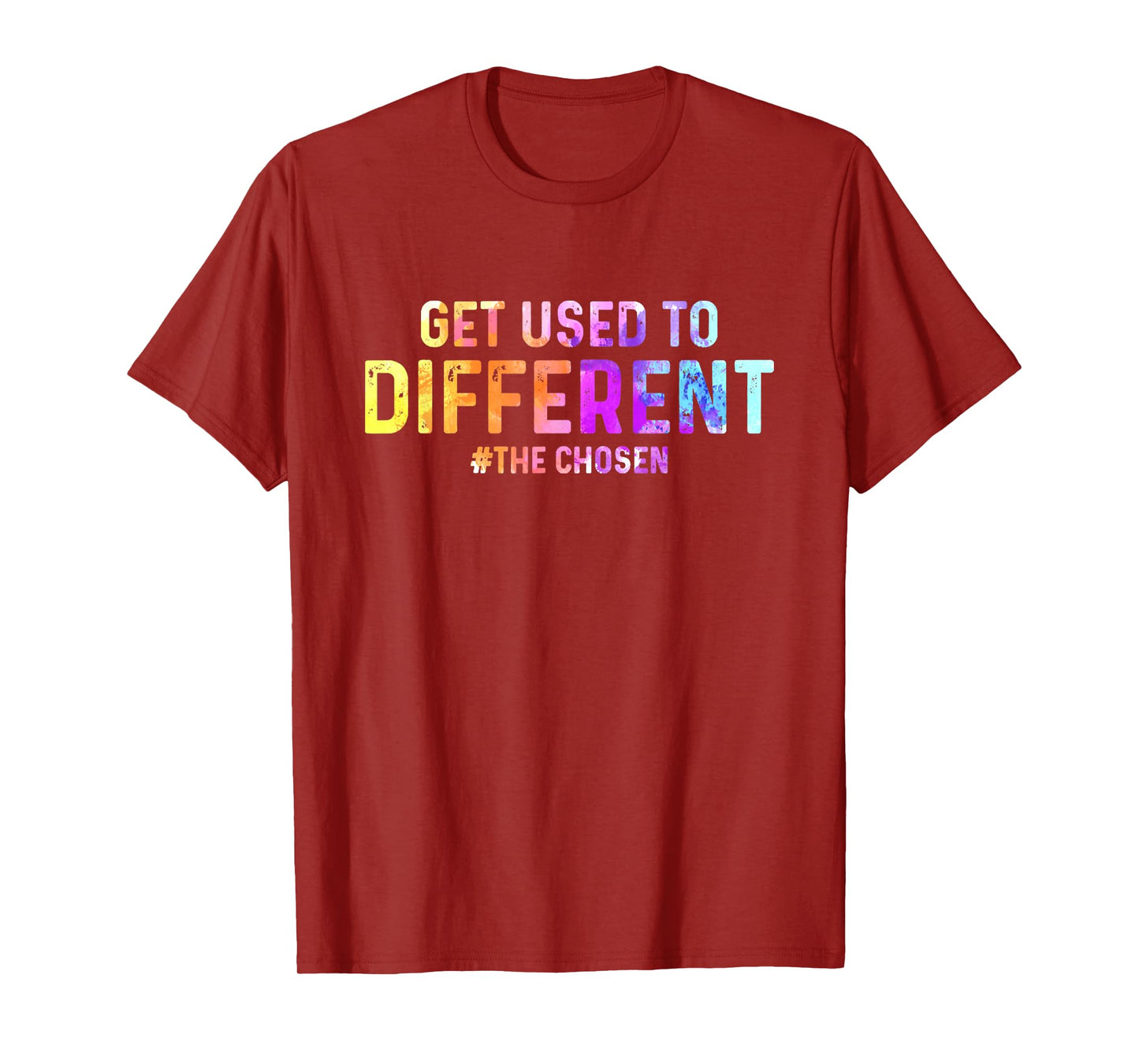 Vintage Get Used To Different The Chosen Cross Christ T-Shirt
