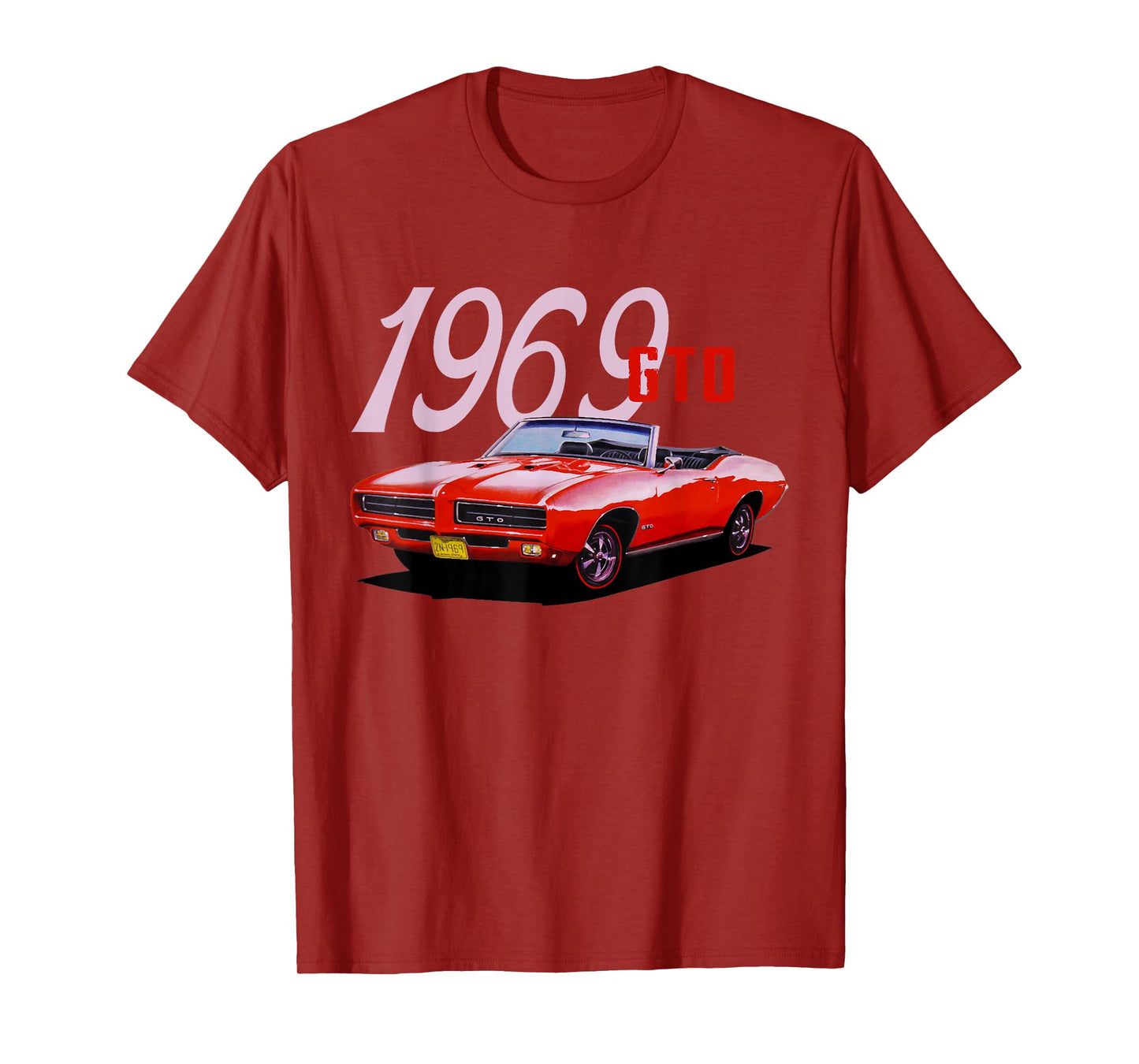 1969 69 GTO Classic Car Old School Muscle Car T-Shirt