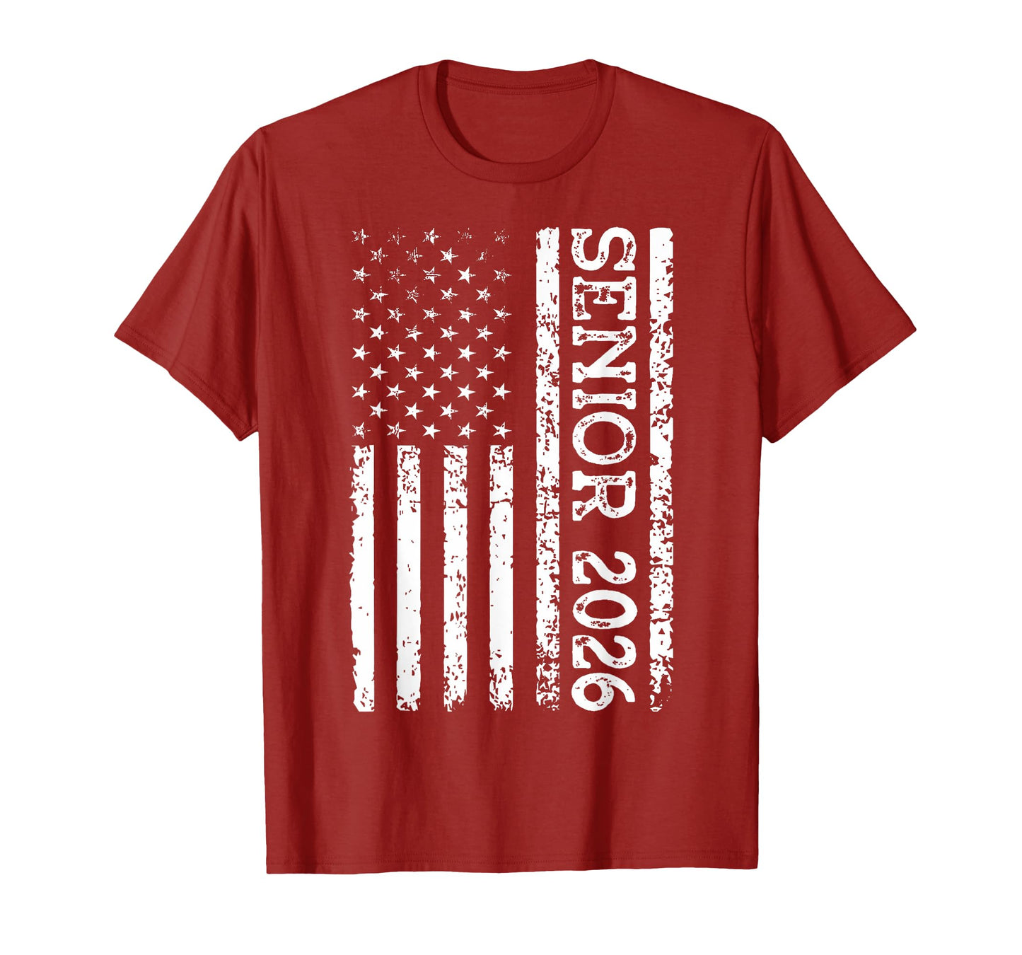 Senior Class Of 2026 Patriotic American USA Flag Graduation T-Shirt