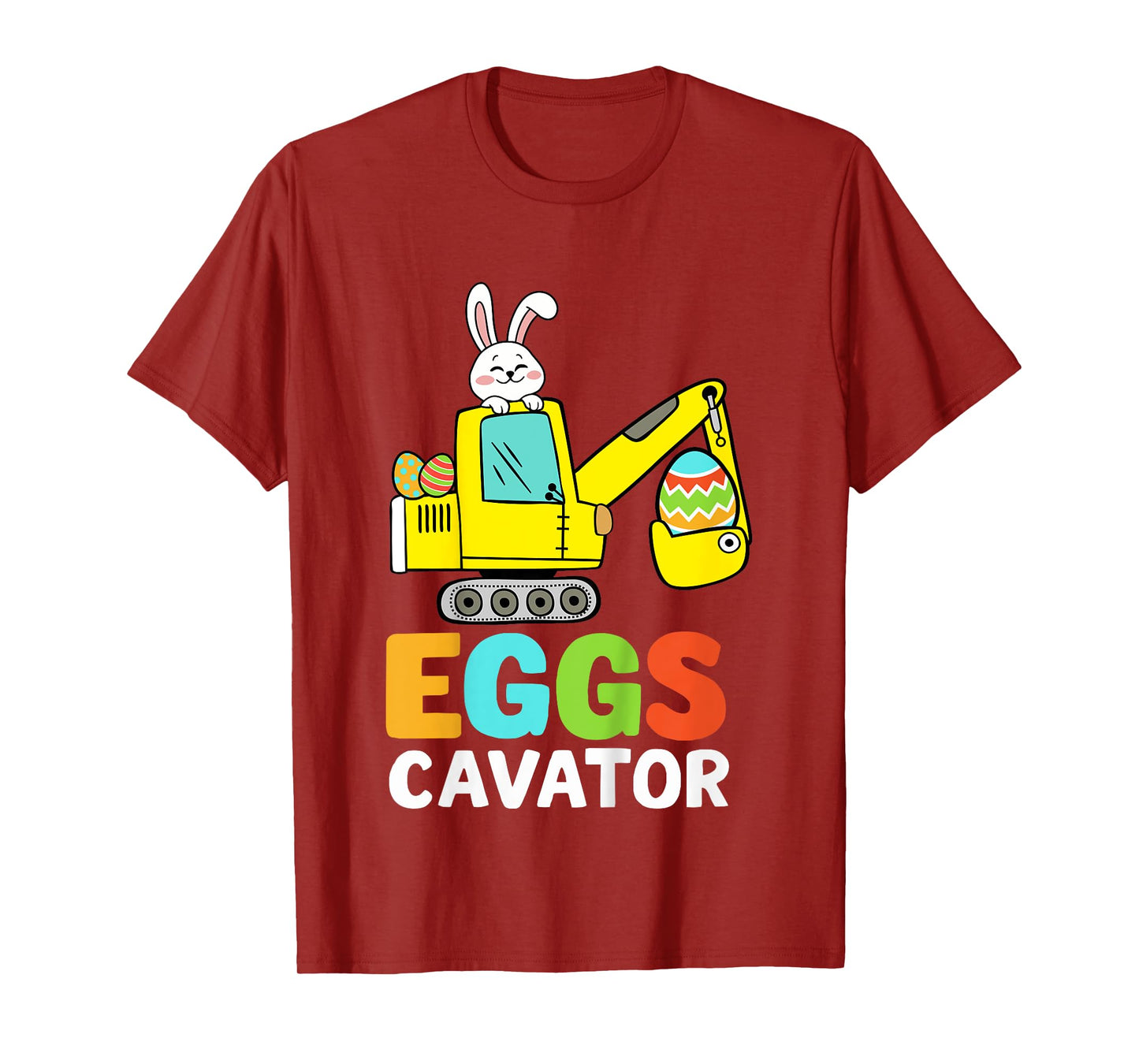 Kids Eggscavator excavator for easter egg hunt boys toddler T-Shirt