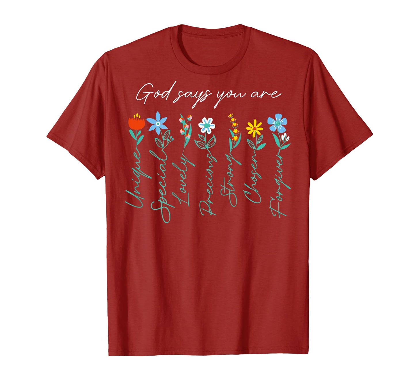 Jesus Never God Says You Bless The Way The Truth ART ON BACK T-Shirt